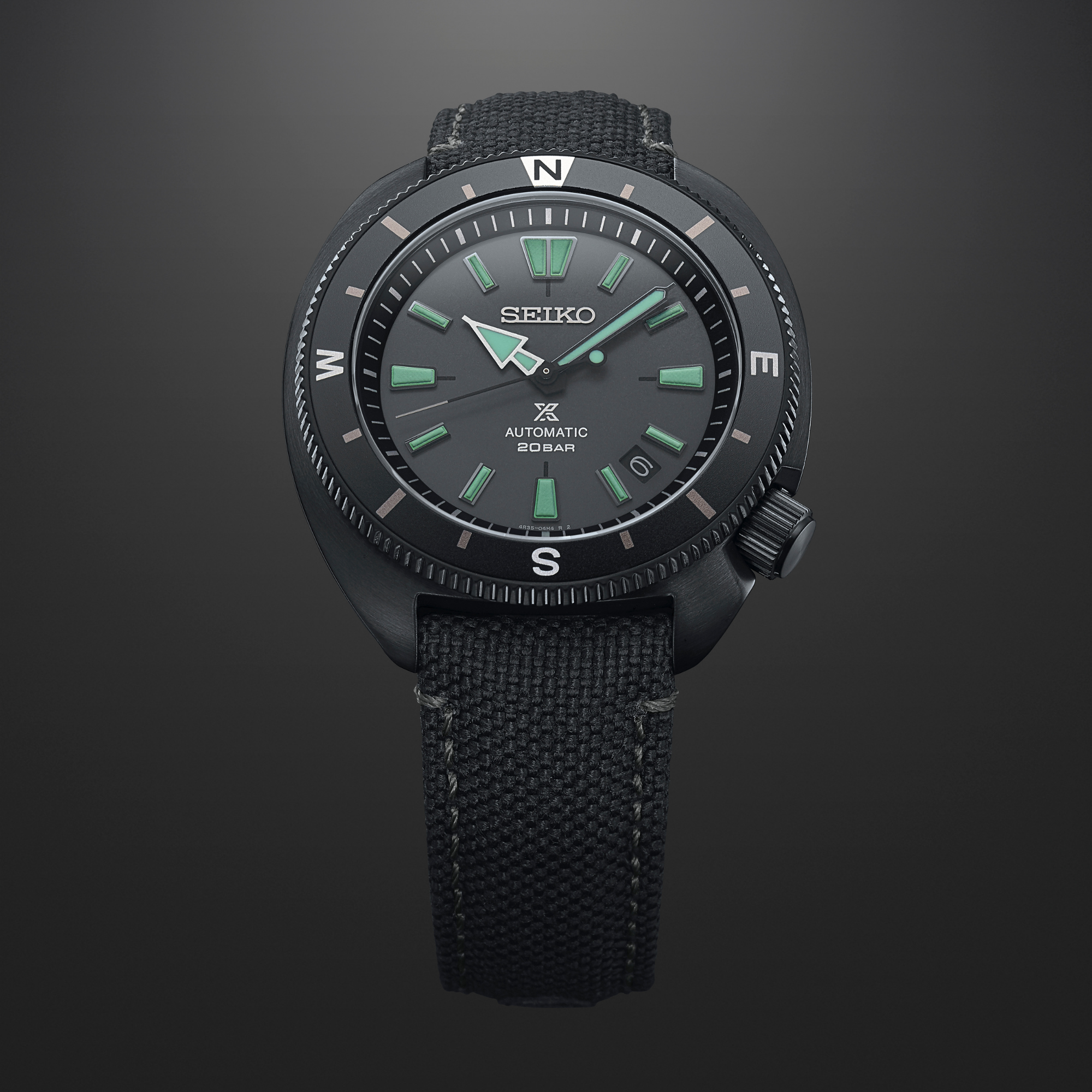Seiko Prospex Black Series Night Vision Schildkröte Automatik Limitierte Auflage Uhr SRPH99K1
