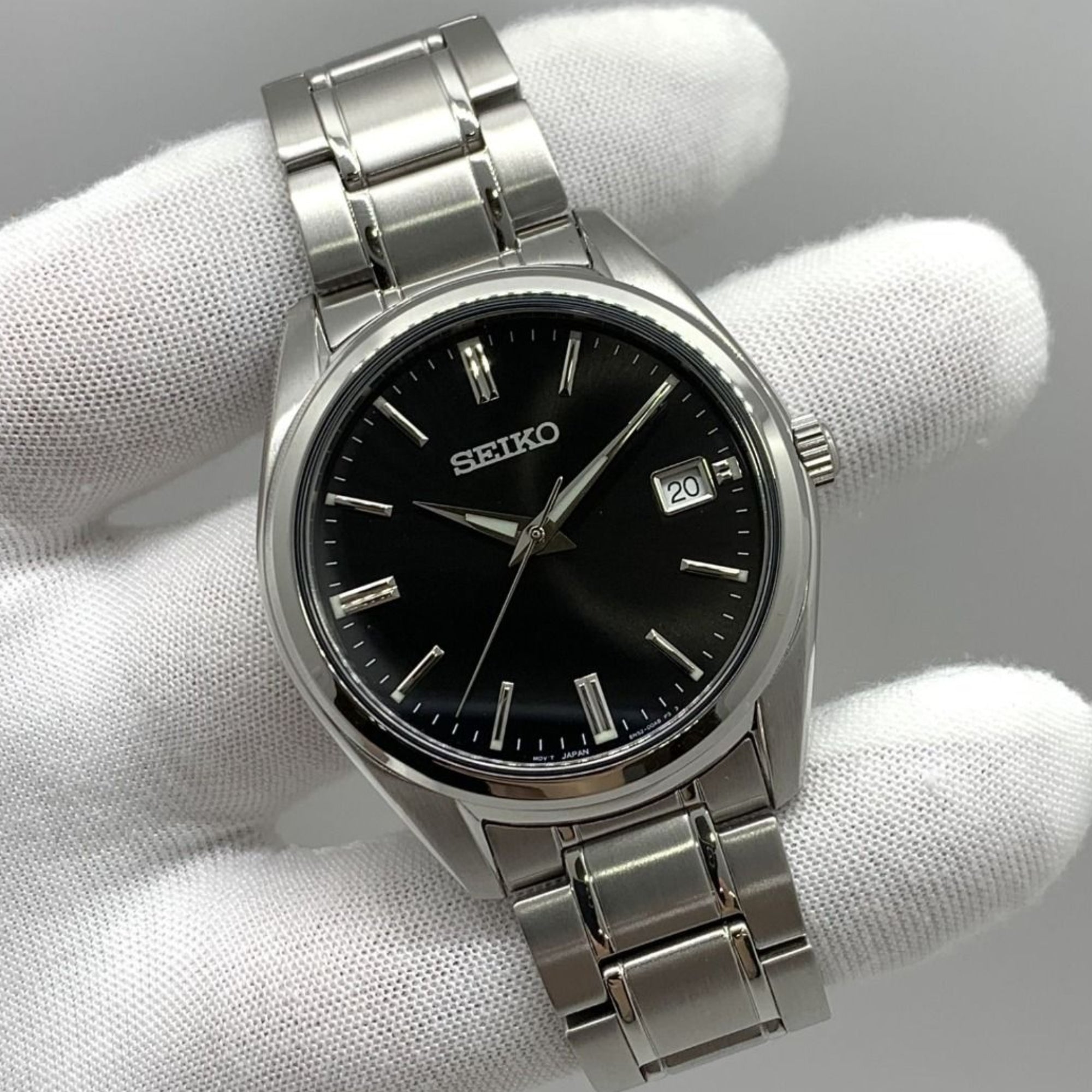 Seiko Essentials 40mm Black Dial Steel Mens Quartz Watch SUR311P1