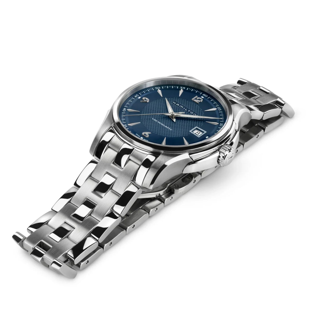 Hamilton Jazzmaster 40mm Blaues Zifferblatt Stahl Herren Automatik Uhr H32515145