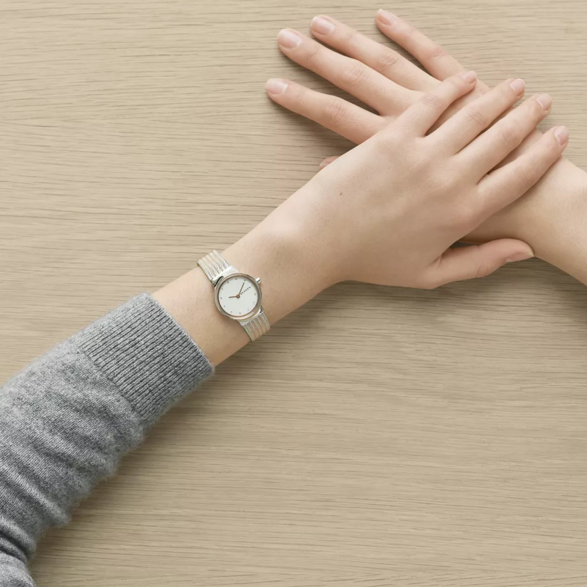 Skagen Freja Lille 26mm White Dial Steel Ladies Quartz Watch SKW2699