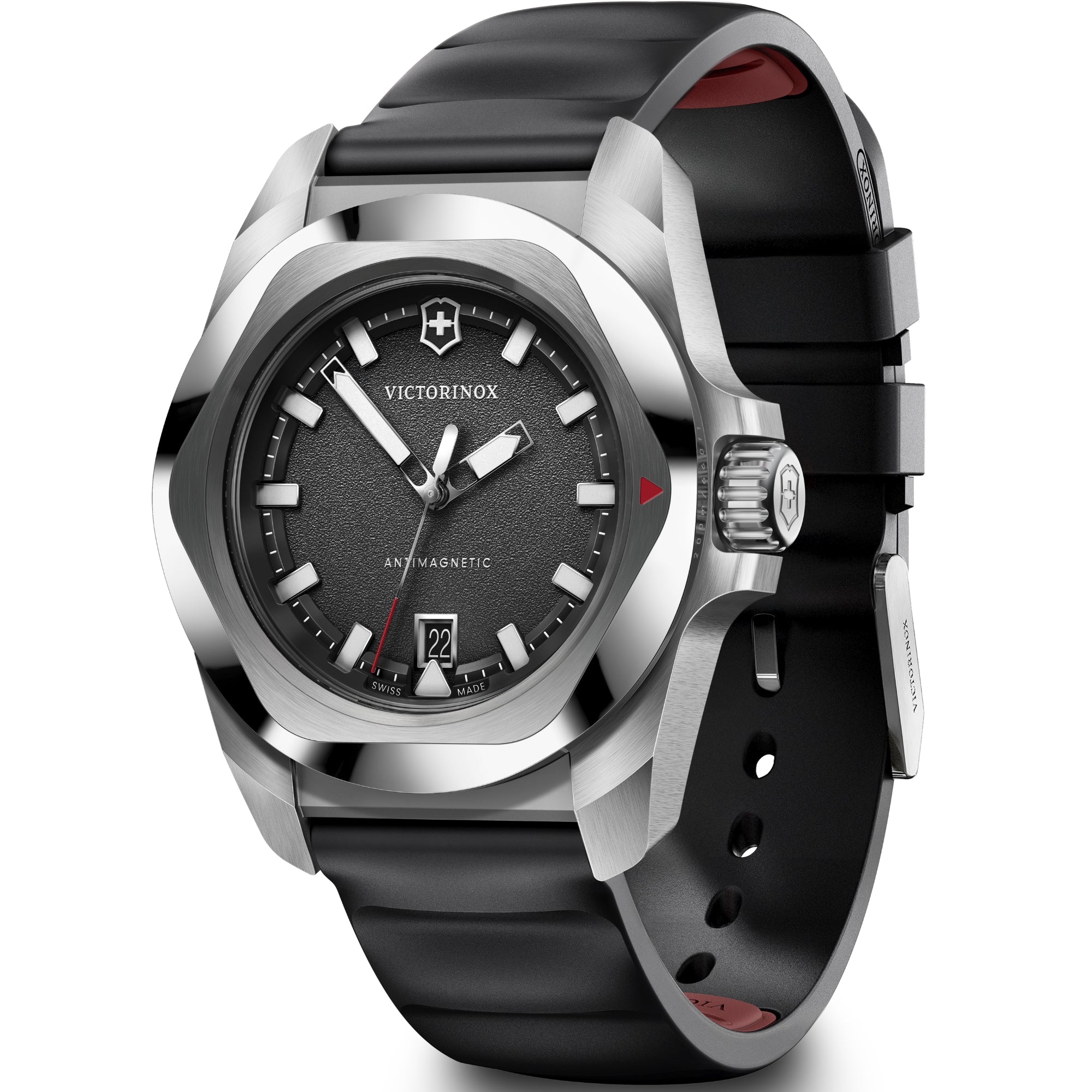Victorinox I.N.O.X. 242028 matte black dial full view