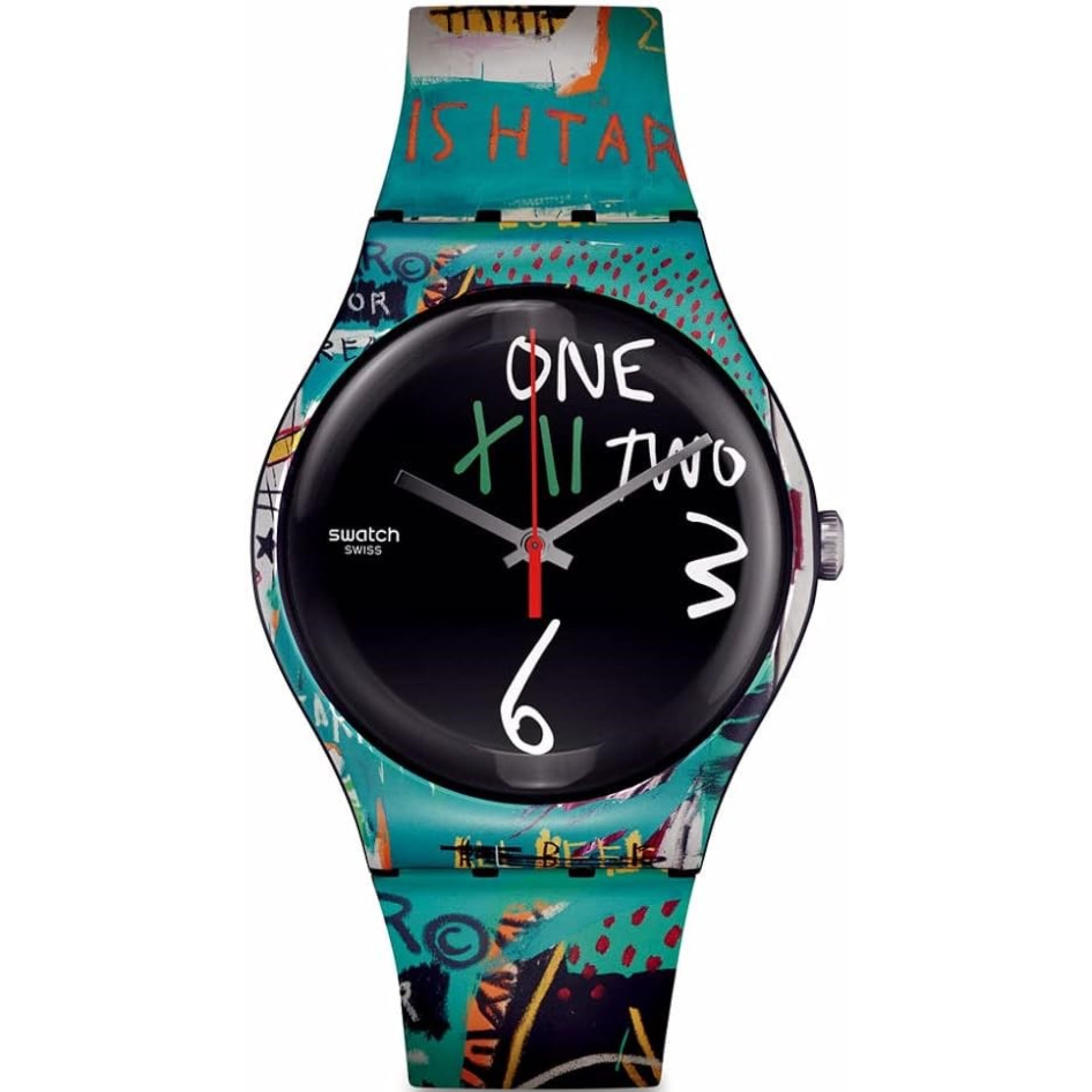 Swatch Art Journey 'Ishtar By Jean-Michel Basquiat' Quartz Watch SUOZ356