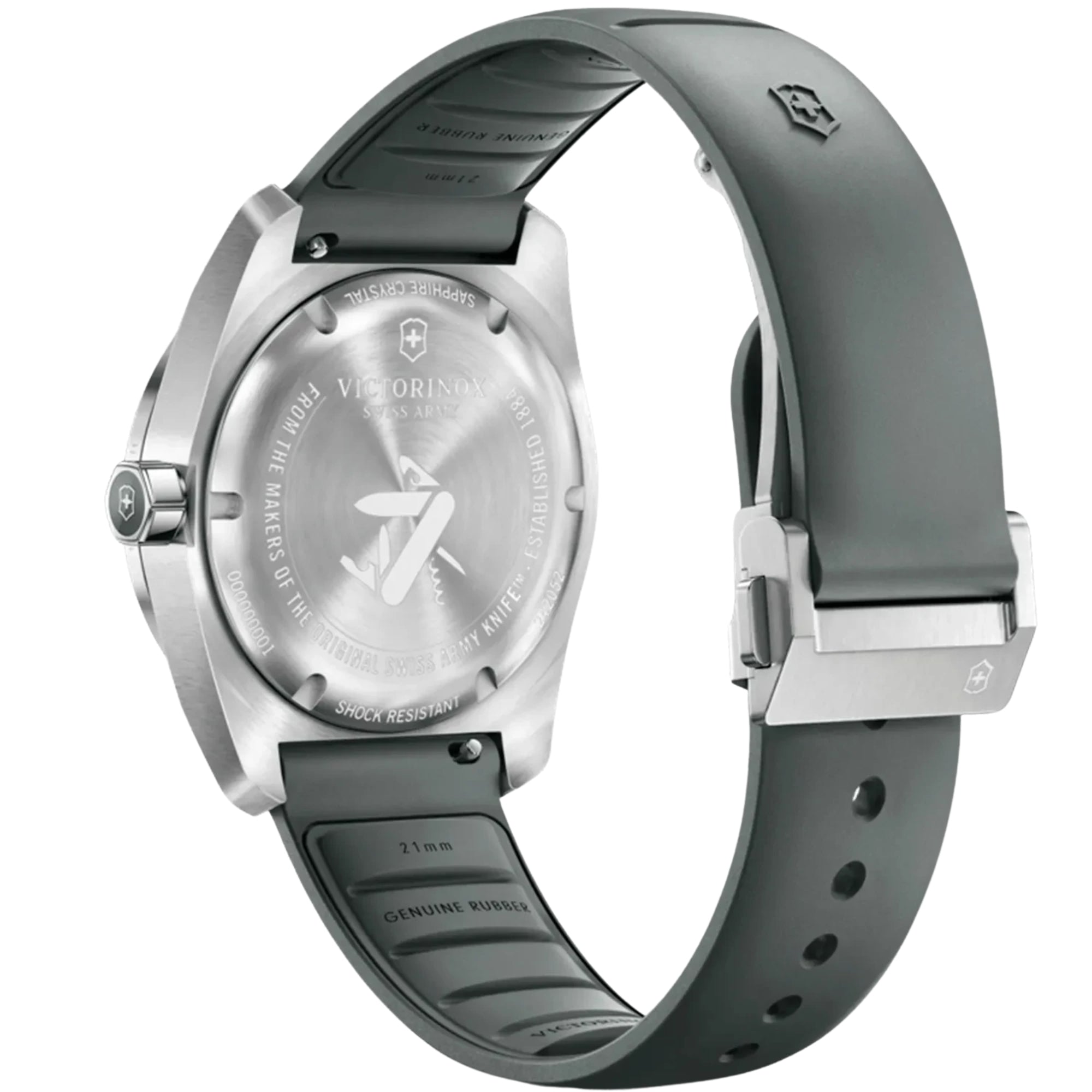 Victorinox 242052 storm rubber strap and deployant clasp detail