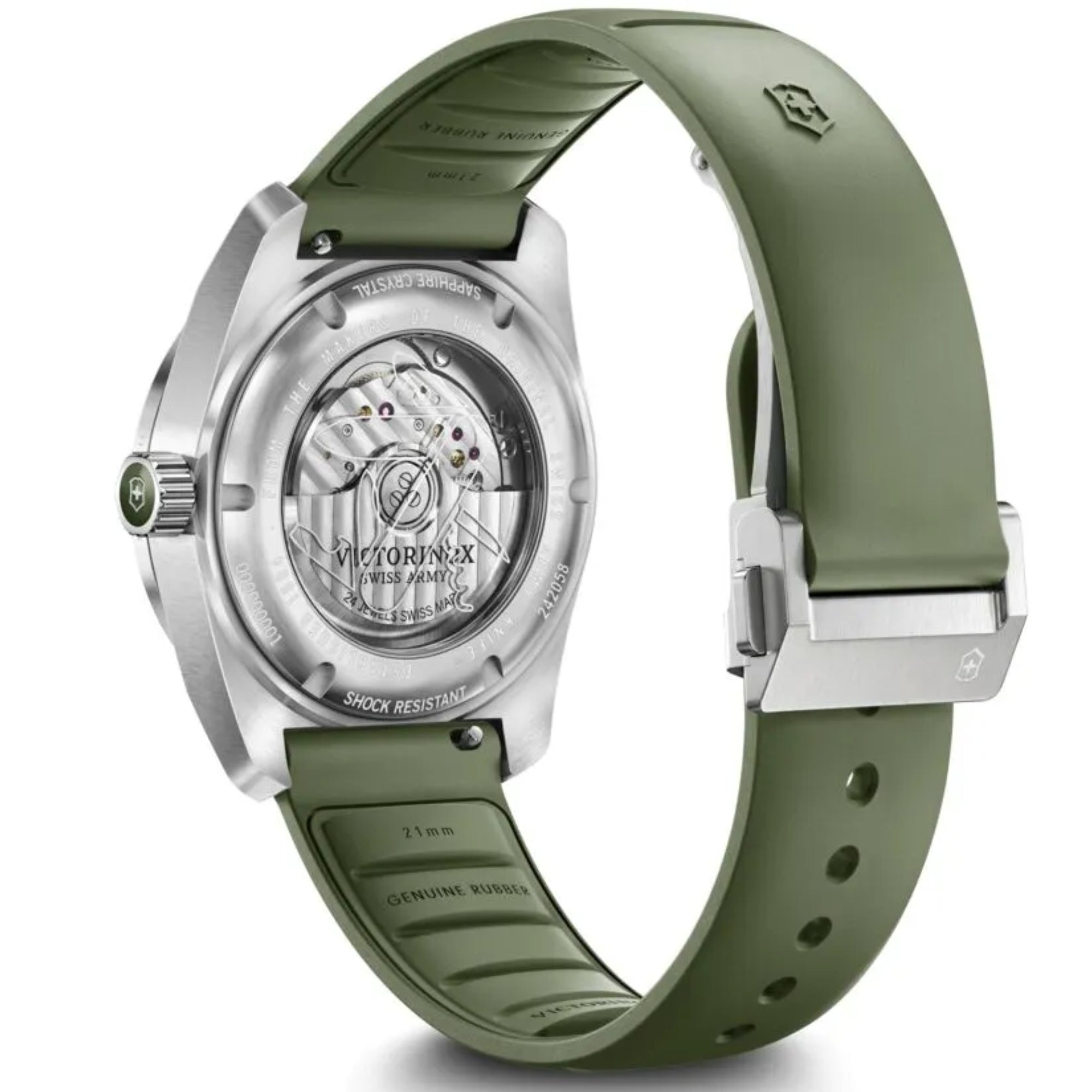 Victorinox Concept One 242058 exhibition caseback revealing La Joux-Perret G100 movement