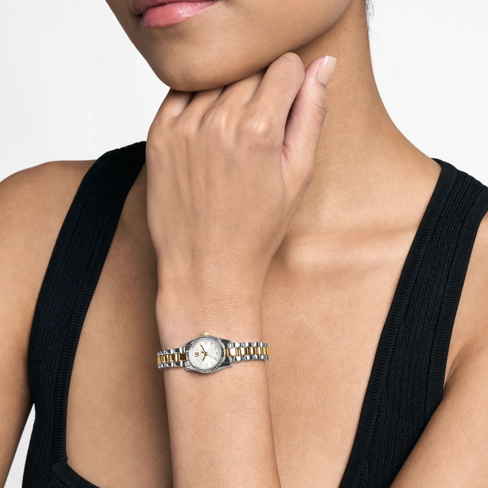 Michael Kors Lexington Pave Silber Zifferblatt Stahl Damen Quarz Uhr MK4903