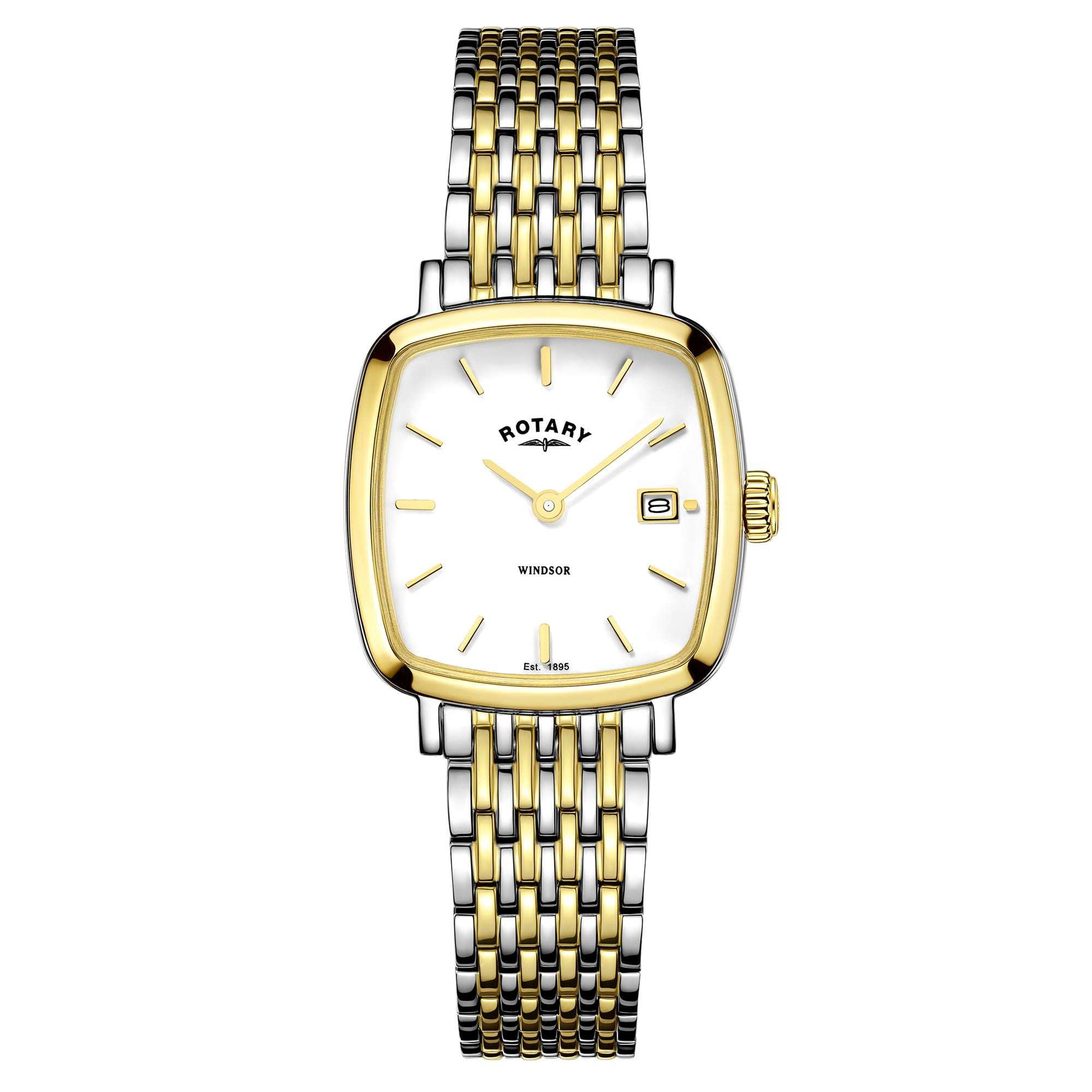 Windsor Two-Tone Ladies’ Cushion Watch - WatchNation
