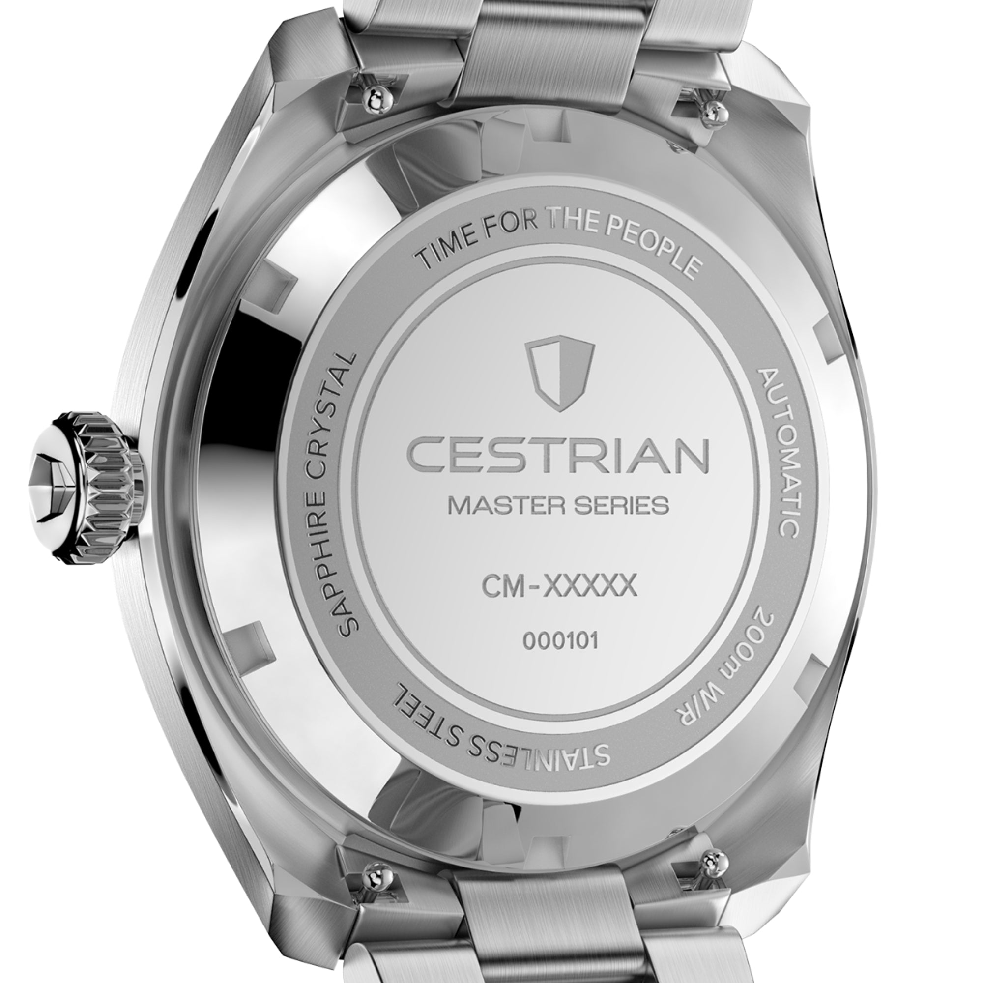 Cestrian Master Series V3 Champagne Dial Steel Bracelet Automatic Men's Watch CM-CH001
