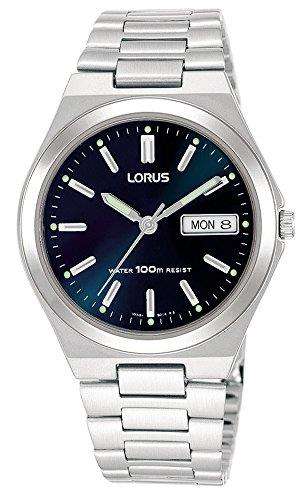 Lorus Blaues Zifferblatt Edelstahl Herren Uhr RXN17BX9