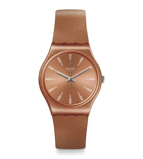 Swatch Sandbaya Gehäuse Oranges Zifferblatt Uhr GO118