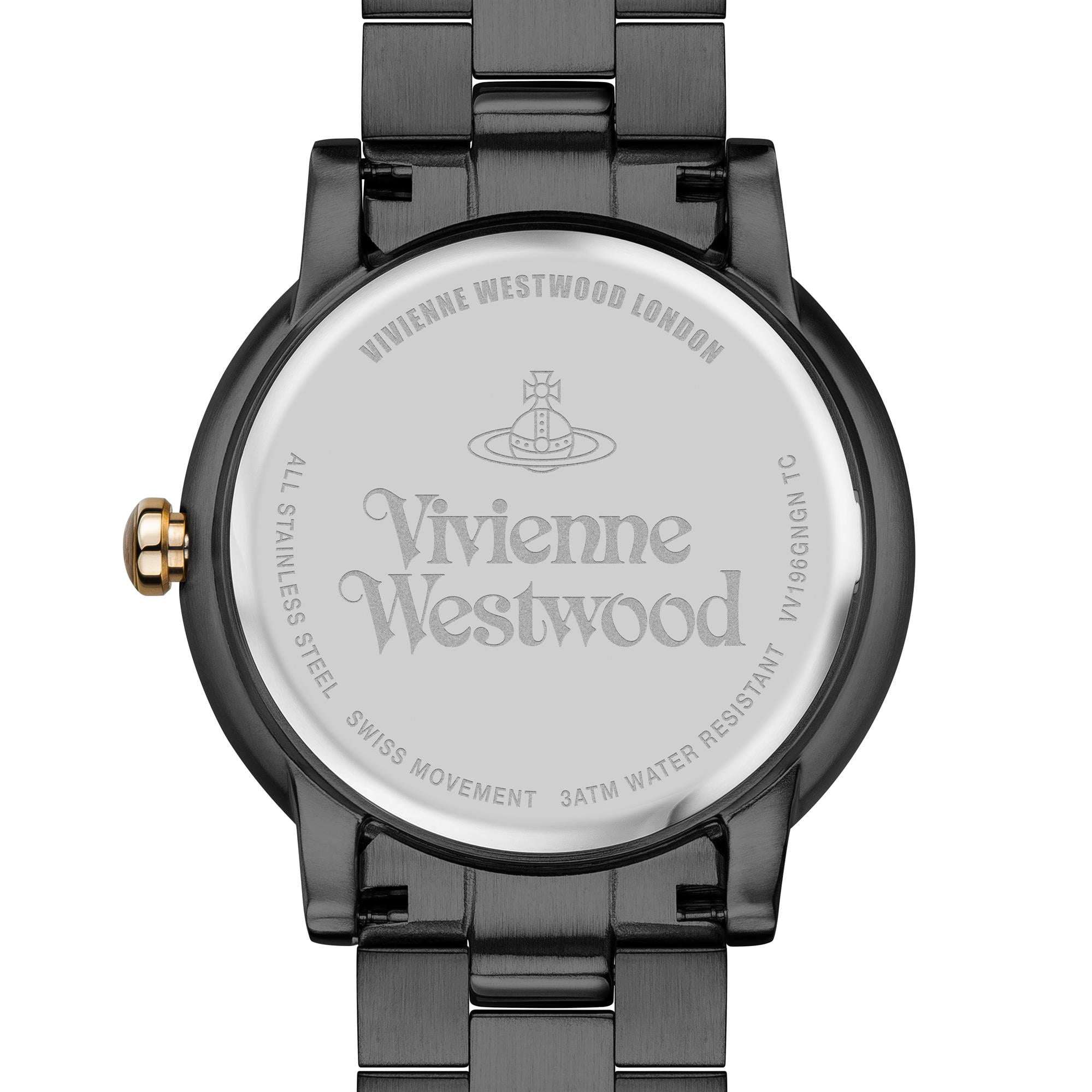 Vivienne Westwood Shoreditch Schwarzes Roségold Damen Uhr VV196GNGN