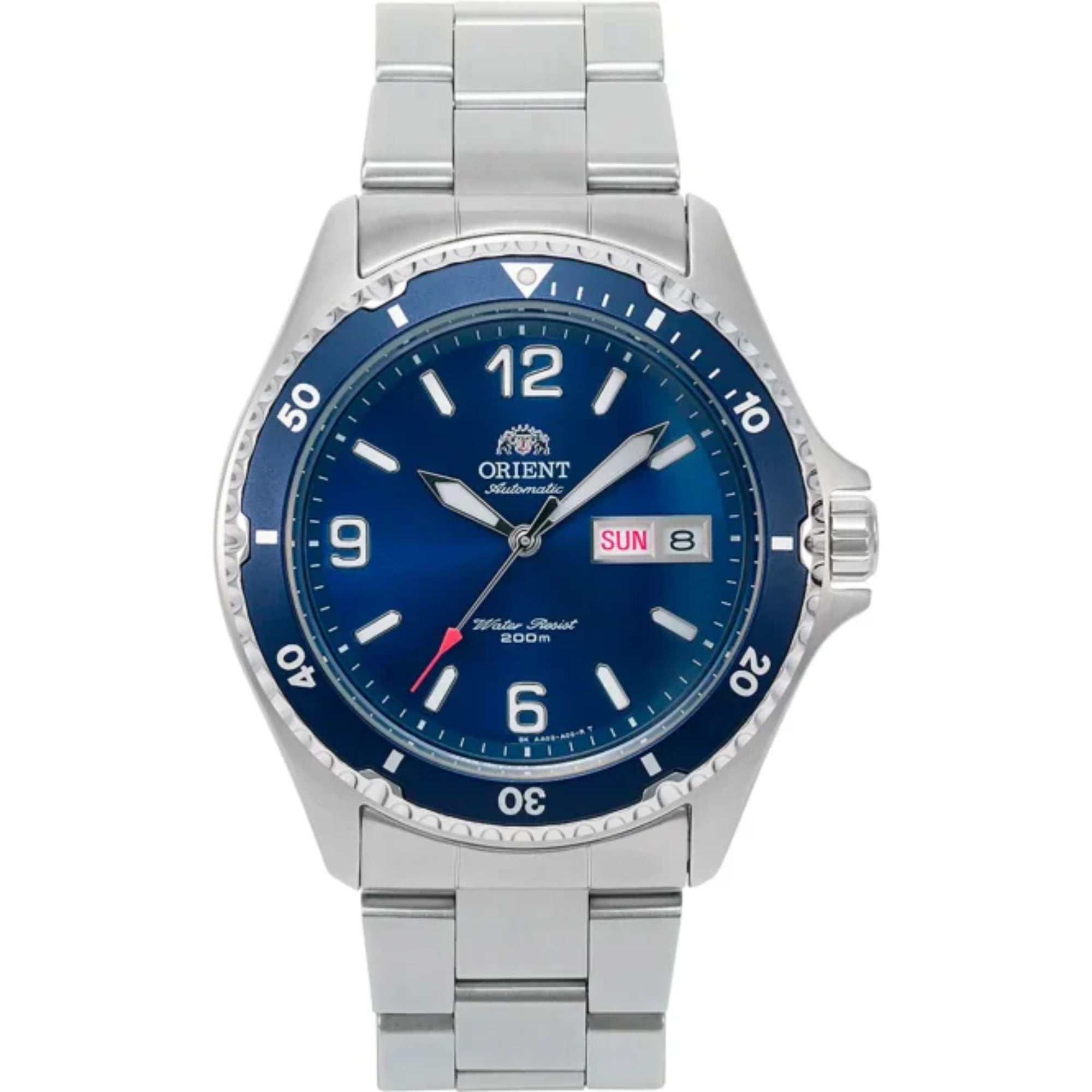 Orient Mako 42mm Blue Dial Steel Mens Automatic Watch TAA02002D9