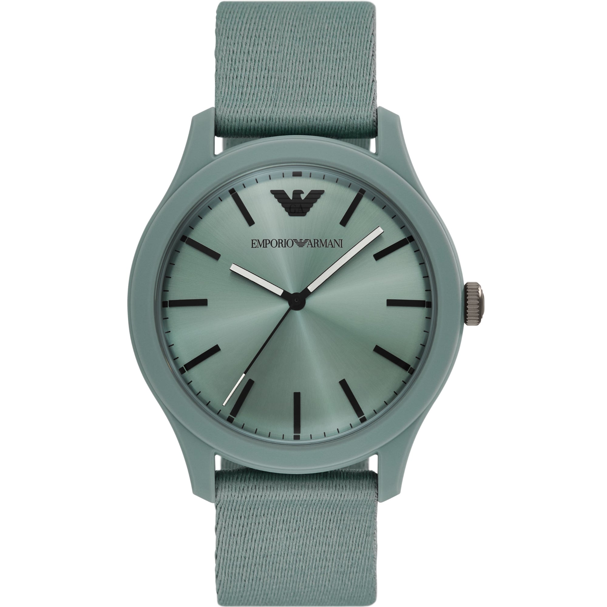 Emporio Armani Gianni T-Bar 45mm Green Dial #tide ocean material® Mens Quartz Watch AR11654