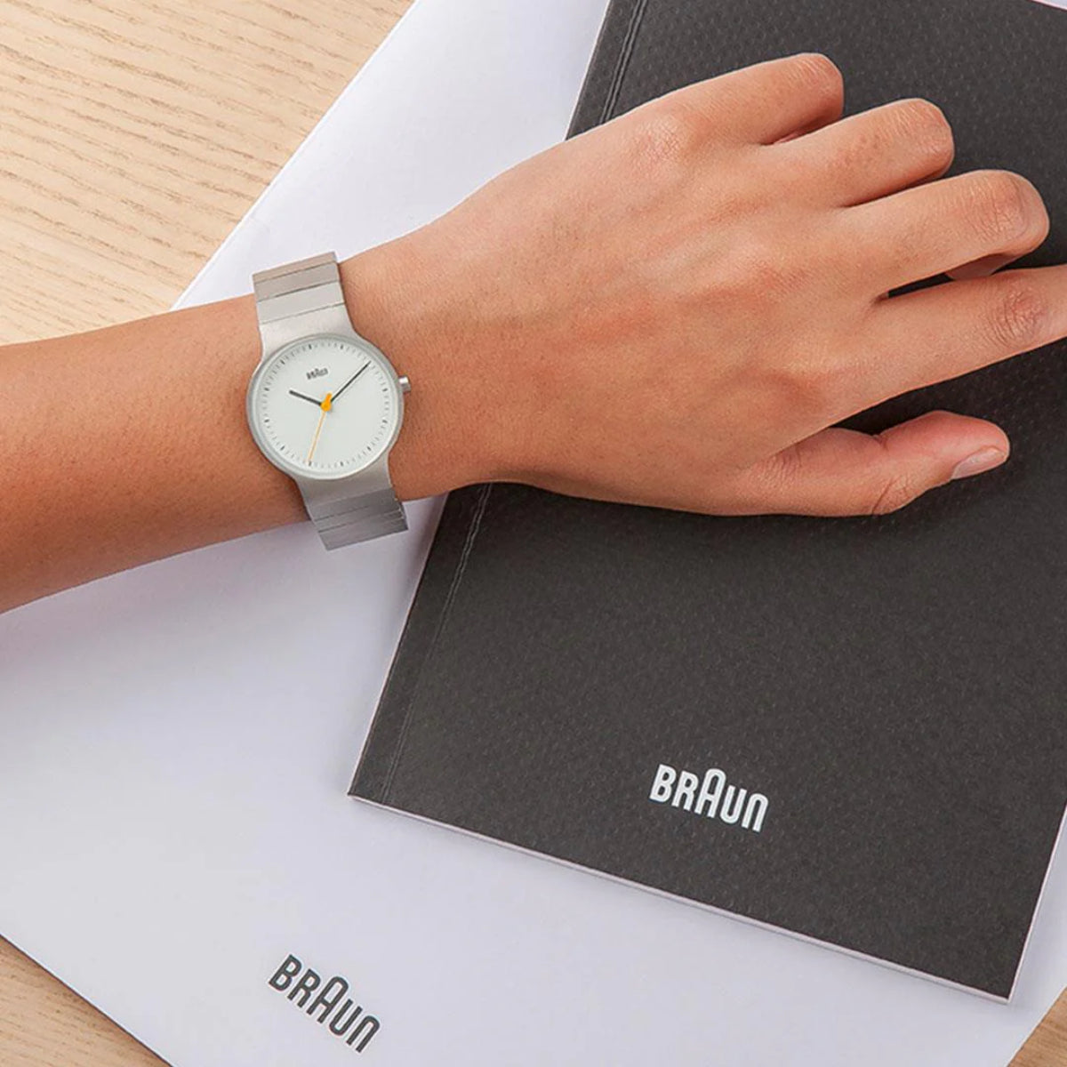 Braun Classic White Dial Women's Watch BN0211SLBTL