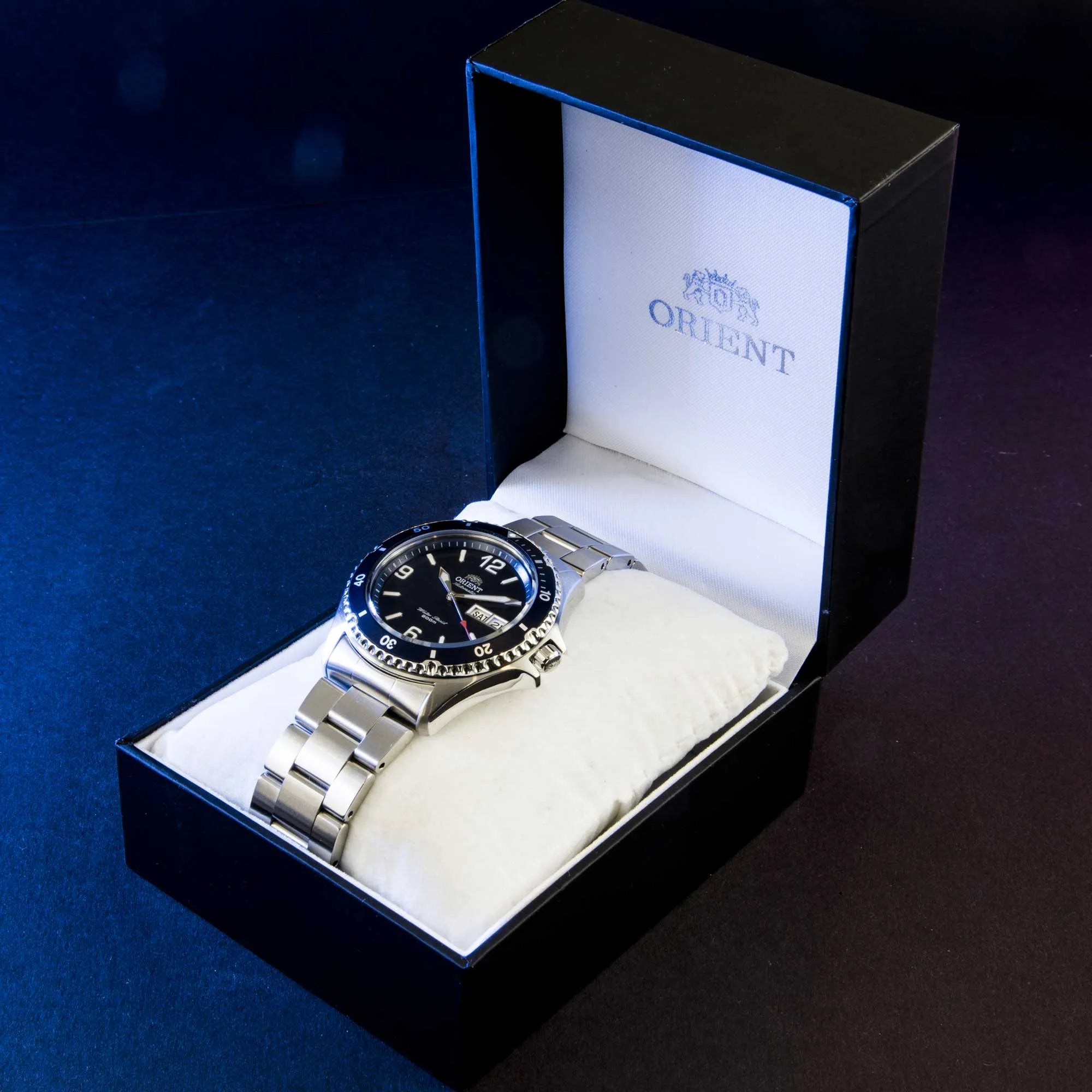 Orient Mako 42mm Blue Dial Steel Mens Automatic Watch TAA02002D9