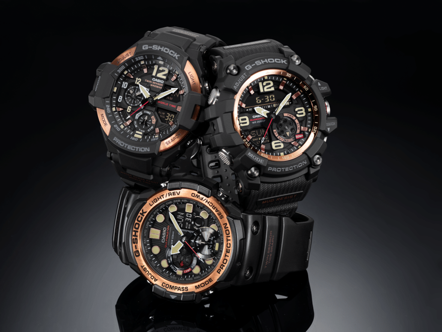 Casio G-Shock Aviator Master Vintage Alarm Chronograph Mens Watch - WatchNation