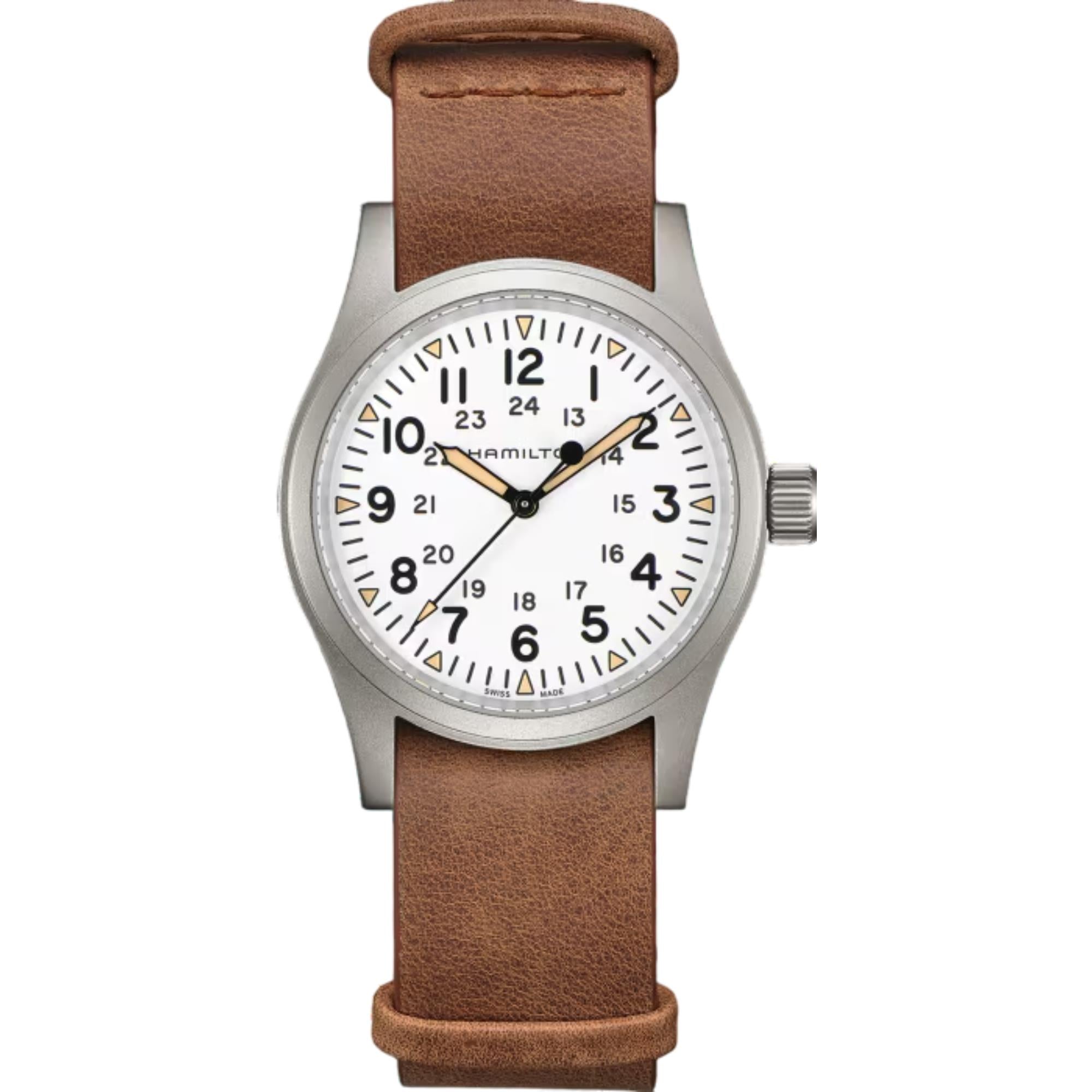 Hamilton Khaki Field White Dial Unisex Watch H69439511