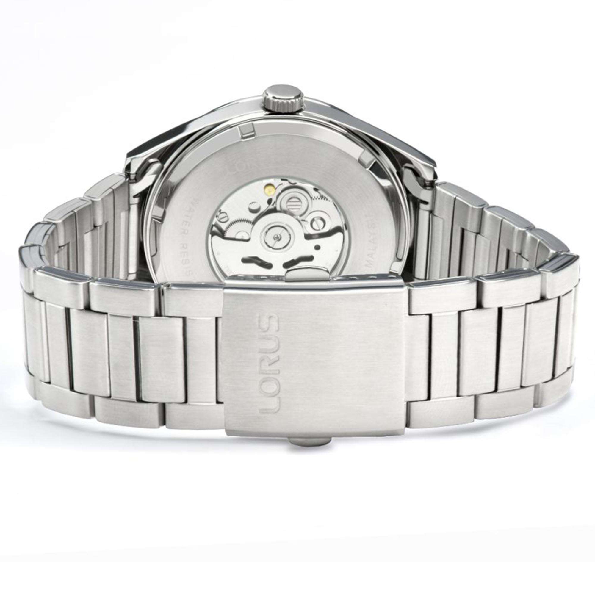 Lorus Classic Automatik Blaues Zifferblatt Tag Datum Edelstahlarmband Herren Uhr RL437AX9
