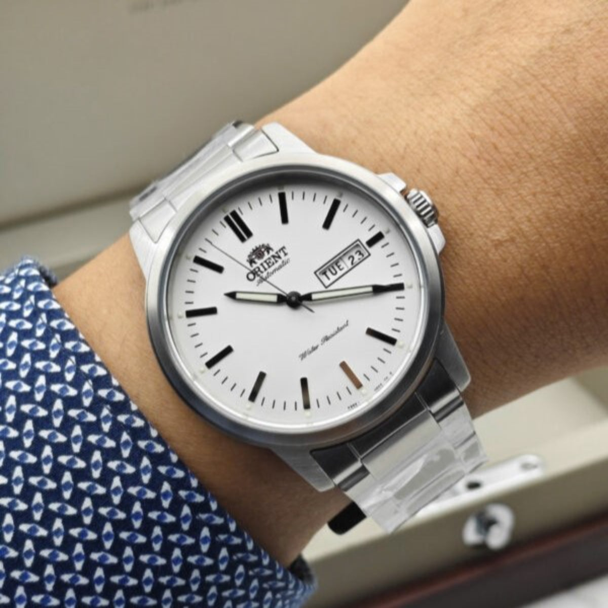 Orient Contemporary RA-AA0C03S39B on wrist