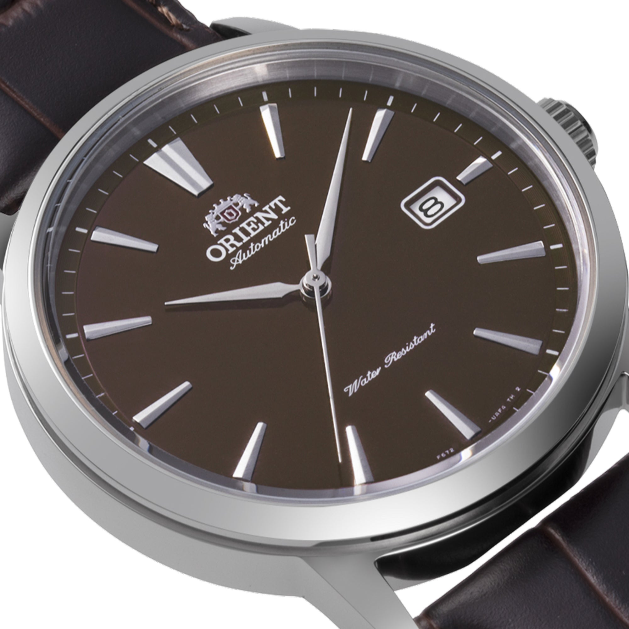 Orient RA-AC0F17Y30B polished stainless steel case zoomed image