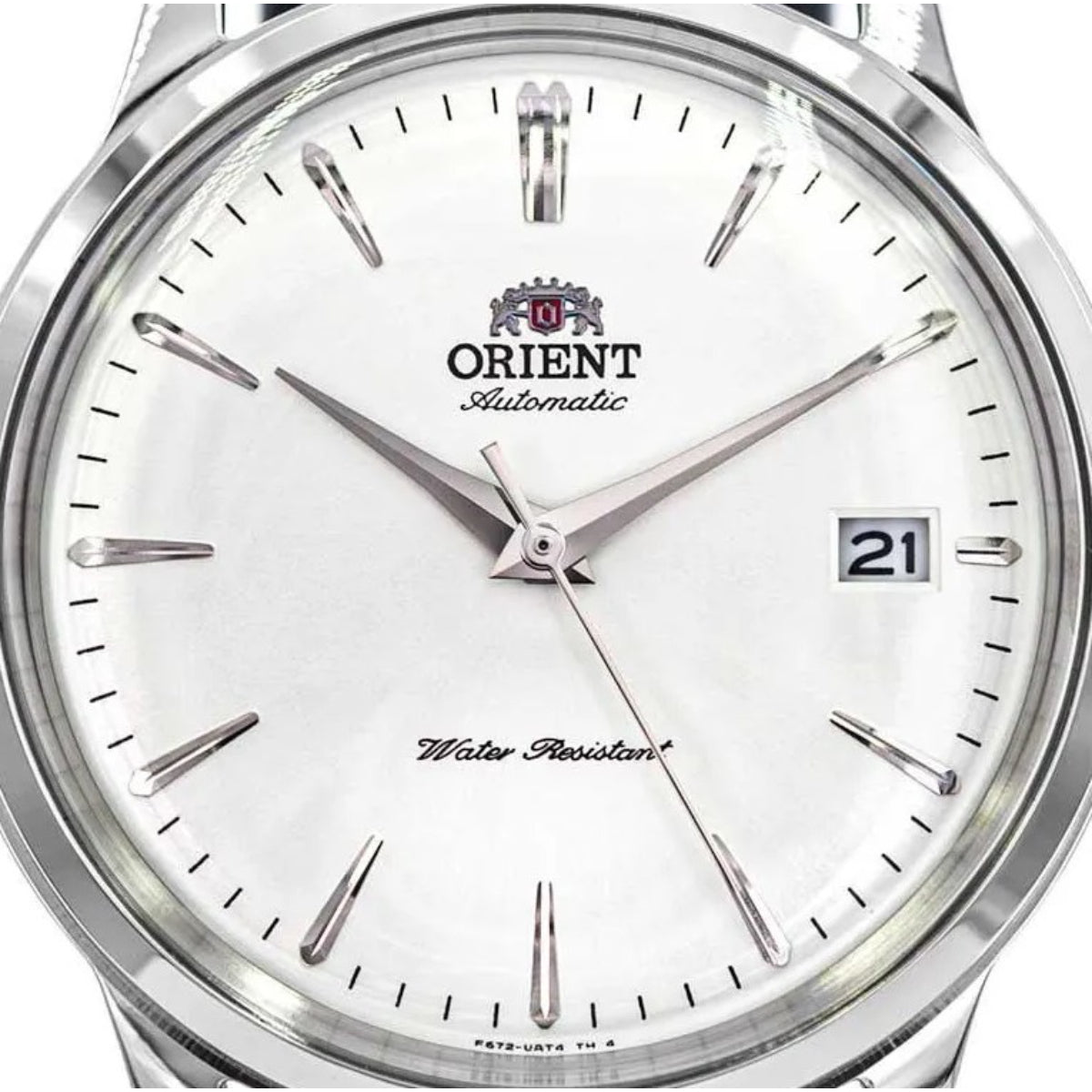 Orient Bambino 38mm White Dial Leather Mens Automatic Watch RA-AC0M03S30B