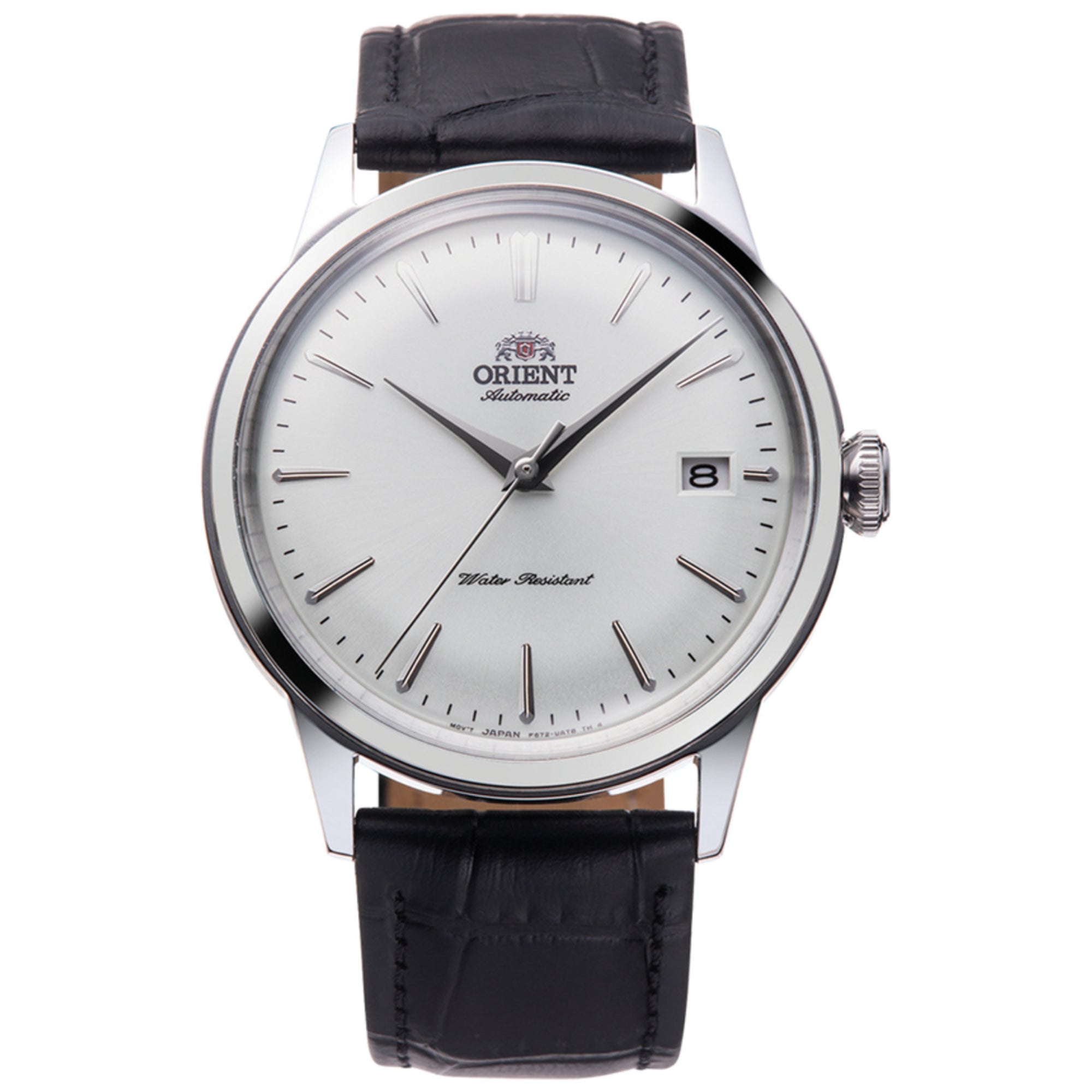 Orient Bambino 38mm White Dial Leather Mens Automatic Watch RA-AC0M03S10B