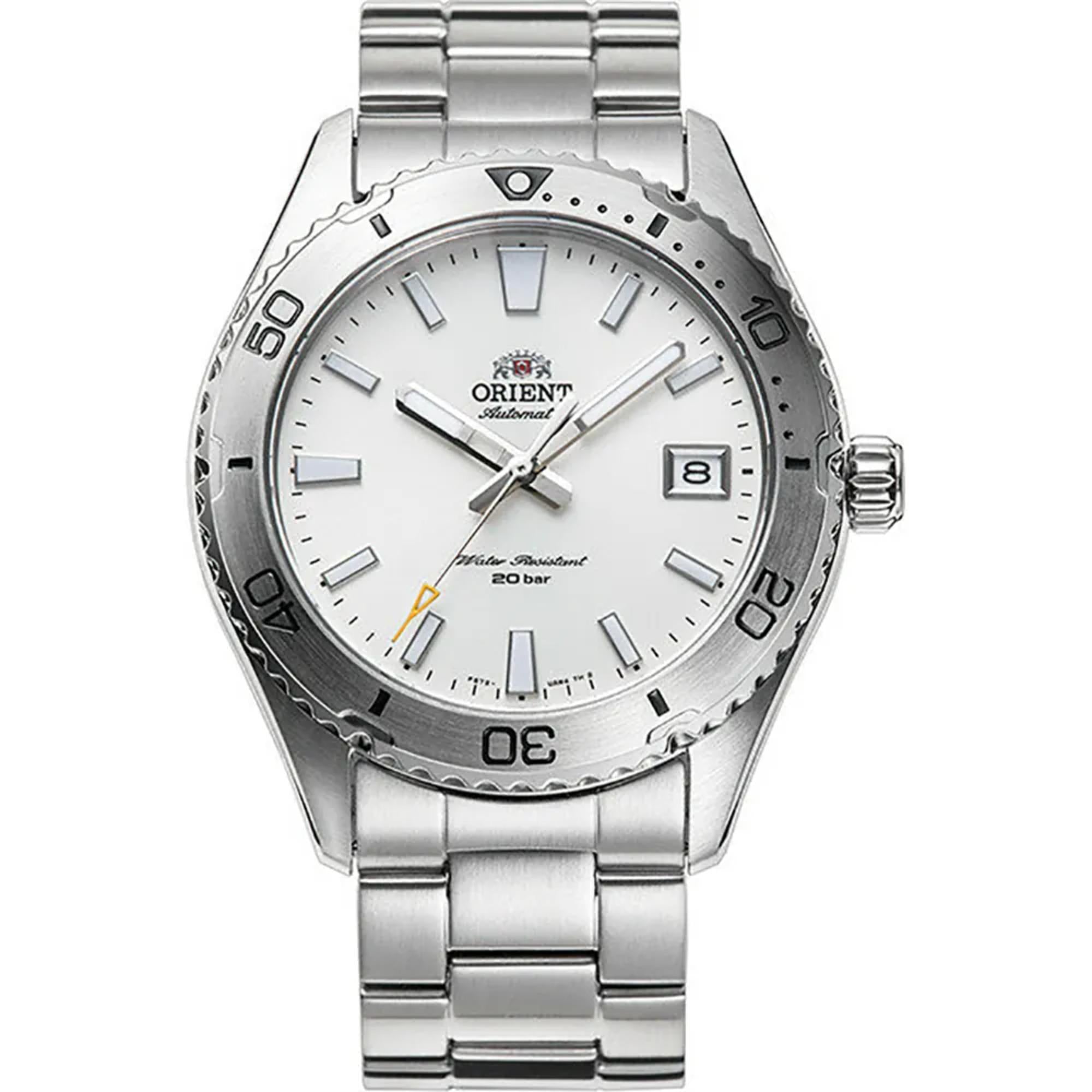 Orient Mako Automatic Sports White Dial Dive Watch RA-AC0Q03S30B