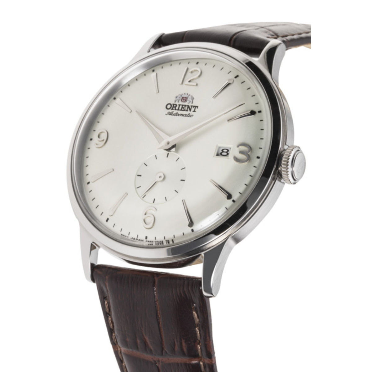 Orient Bambino 40.5mm Small Seconds White Dial Leather Mens Automatic Watch RA-AP0002S30B