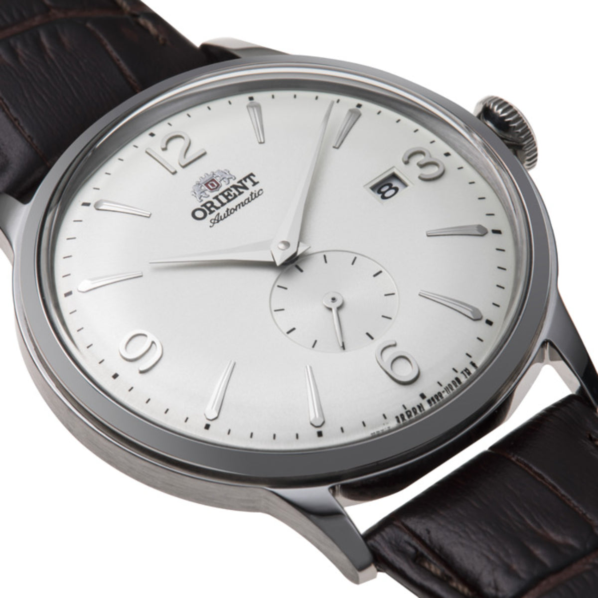 Orient Bambino 40.5mm Small Seconds White Dial Leather Mens Automatic Watch RA-AP0002S30B