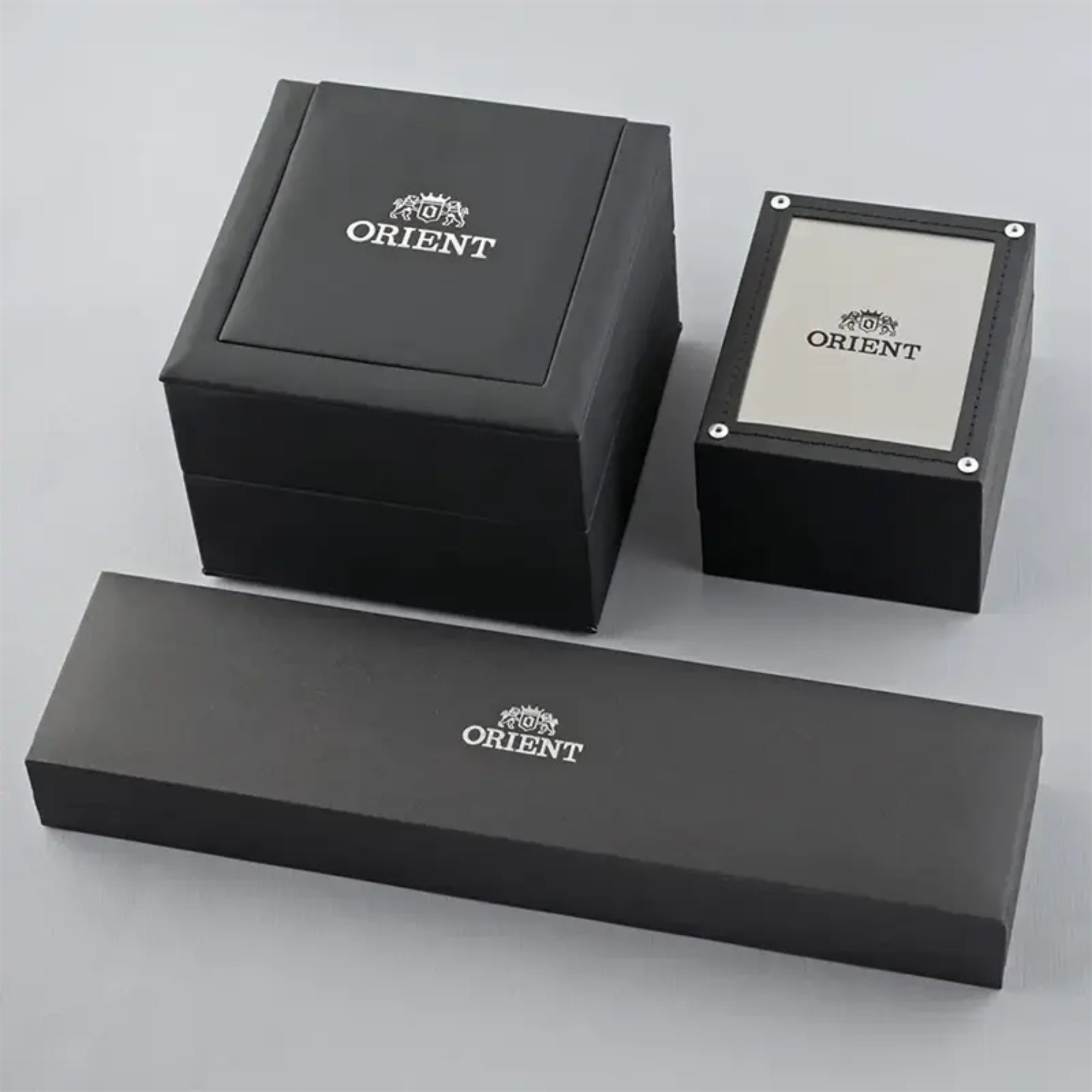 Orient Stretto 40mm Chronograph White Dial Leather Mens Solar Watch RA-TX0306S10B