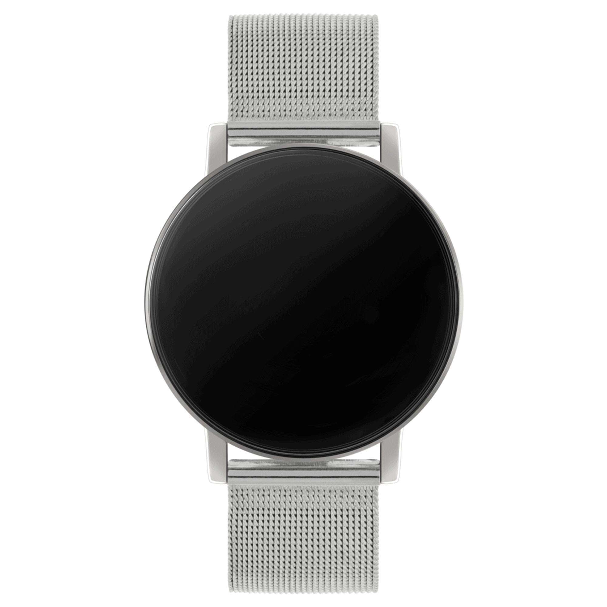 Reflex Active Series 05 Quarz Schwarzes Zifferblatt Stahl Milanese Armband Damen Uhr RA05-4015