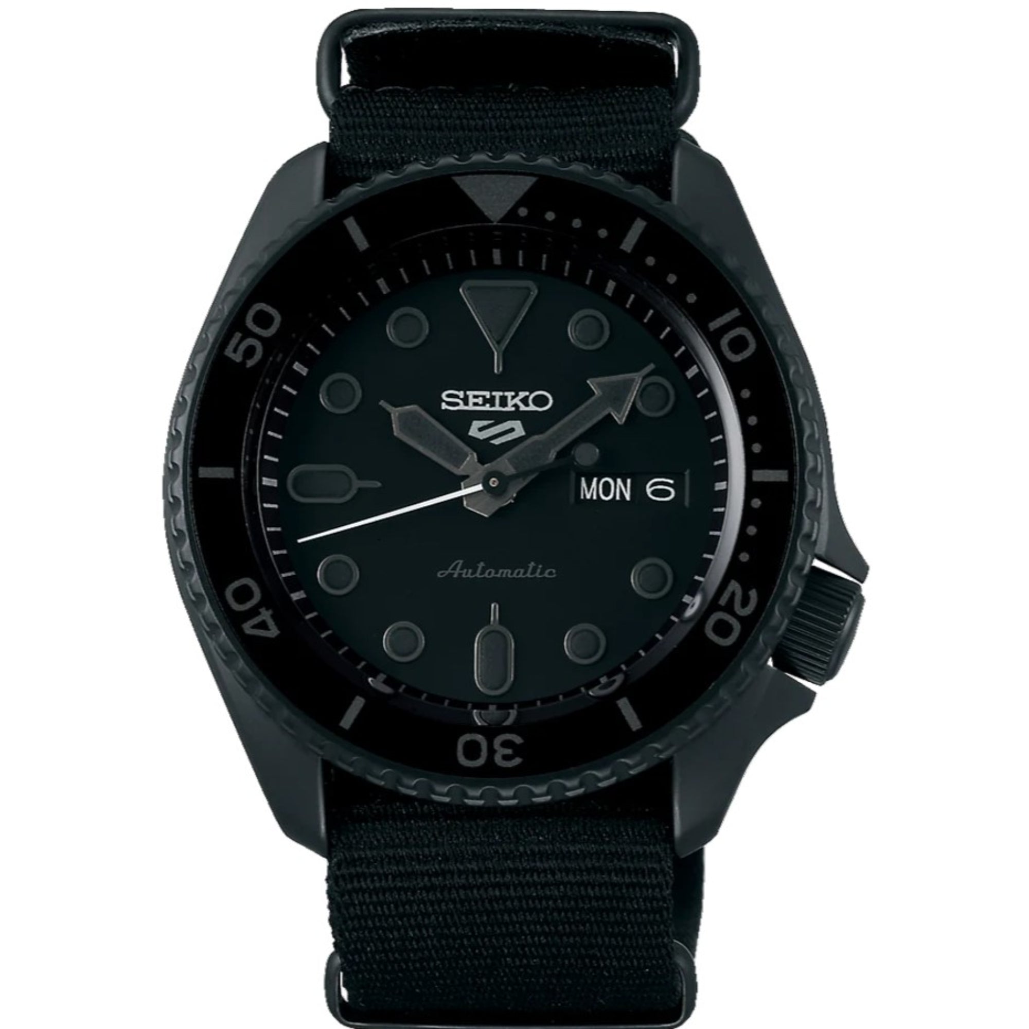 Seiko 5 Sports Black Nylon Strap Men's Watch SRPD79K1
