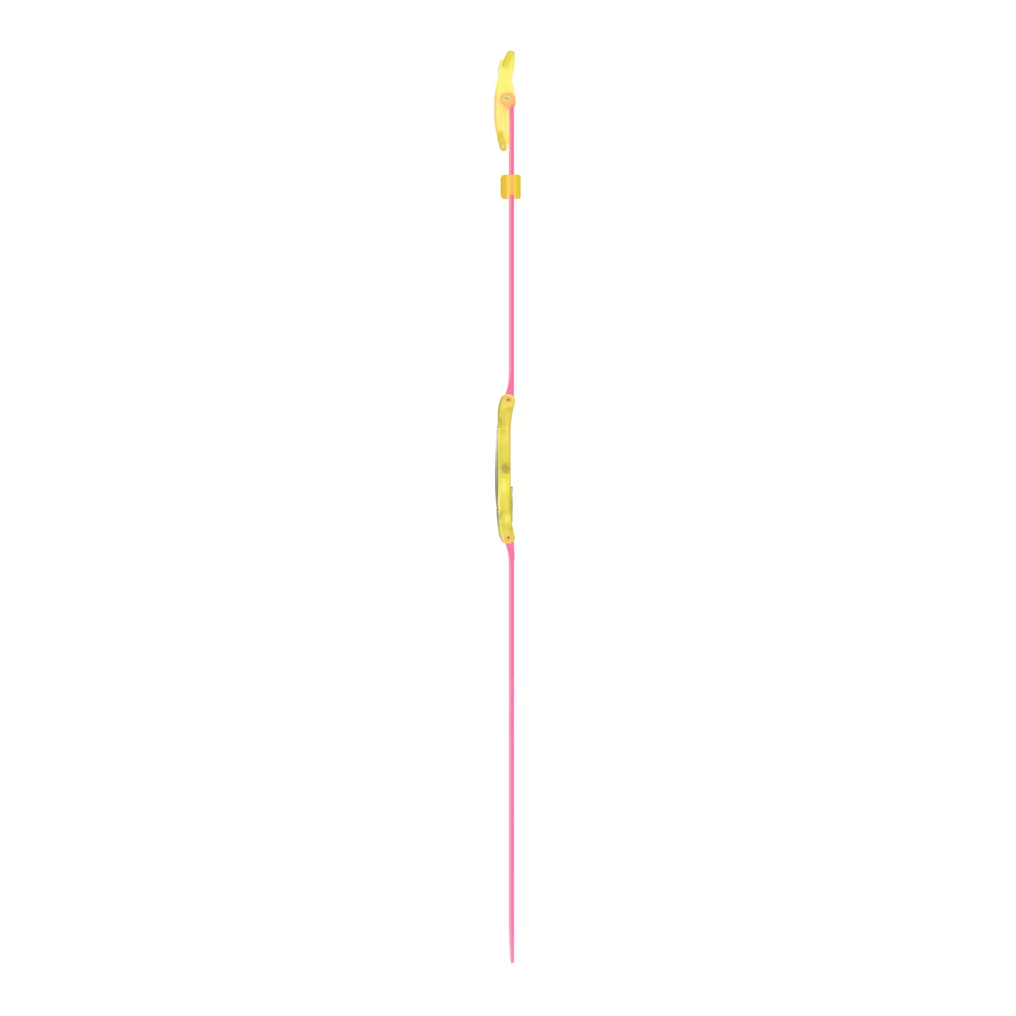 Swatch Supriya Lele India Rose 01 Quartz Yellow Dial Silicone Strap Ladies Watch SS08Z101
