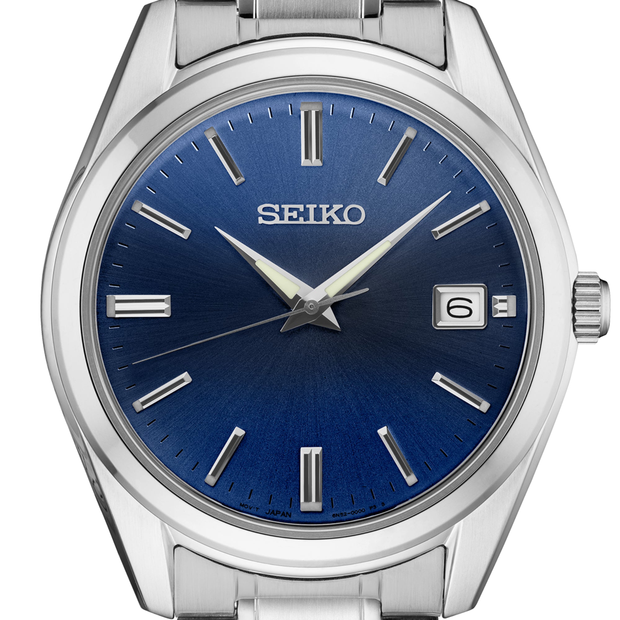Seiko Essentials 40mm Blue Dial Steel Mens Quartz Watch SUR309P1