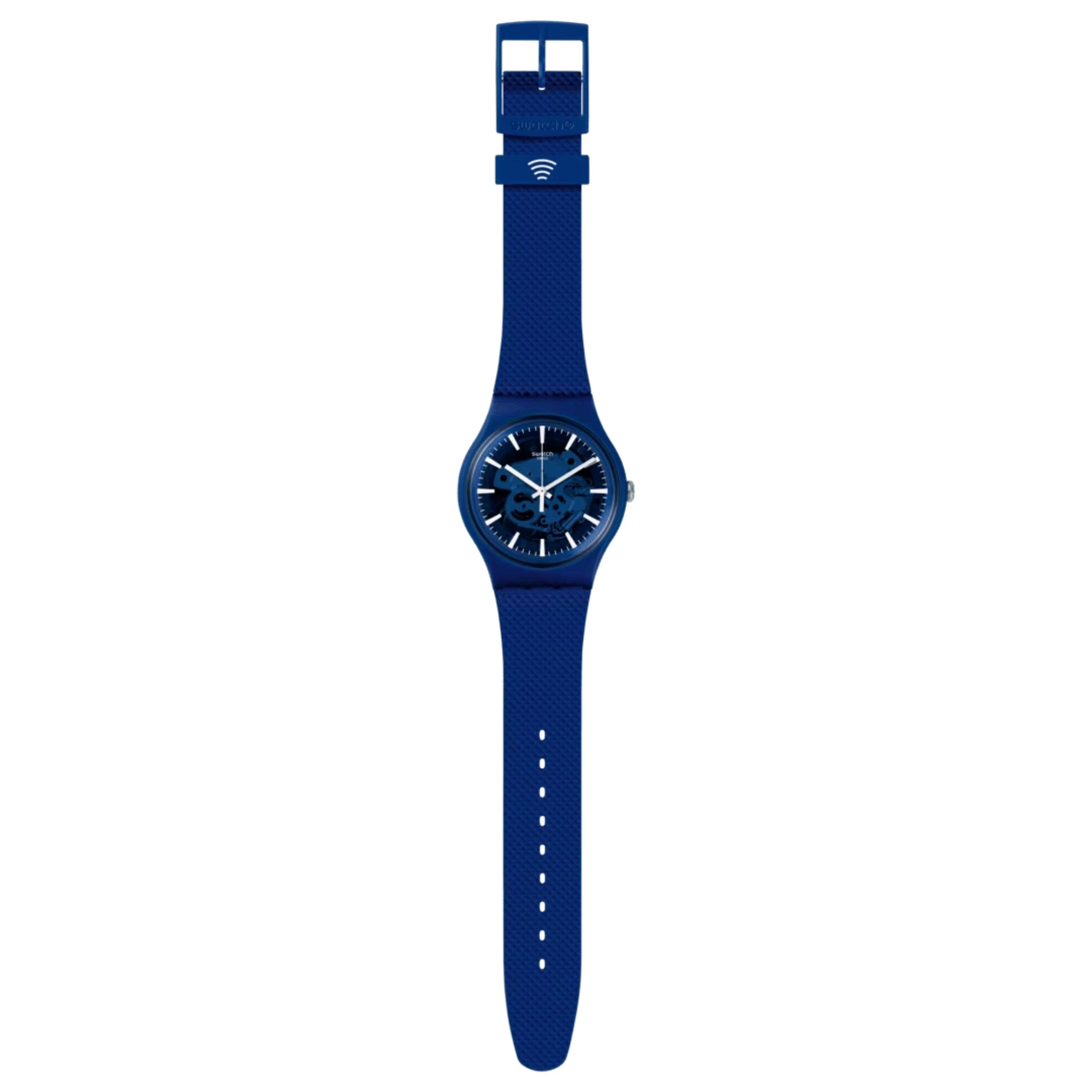 Swatch SwatchPAY! Ocean Pay! Quarz Blaues Zifferblatt Silikonarmband Uhr SVIN103-5300