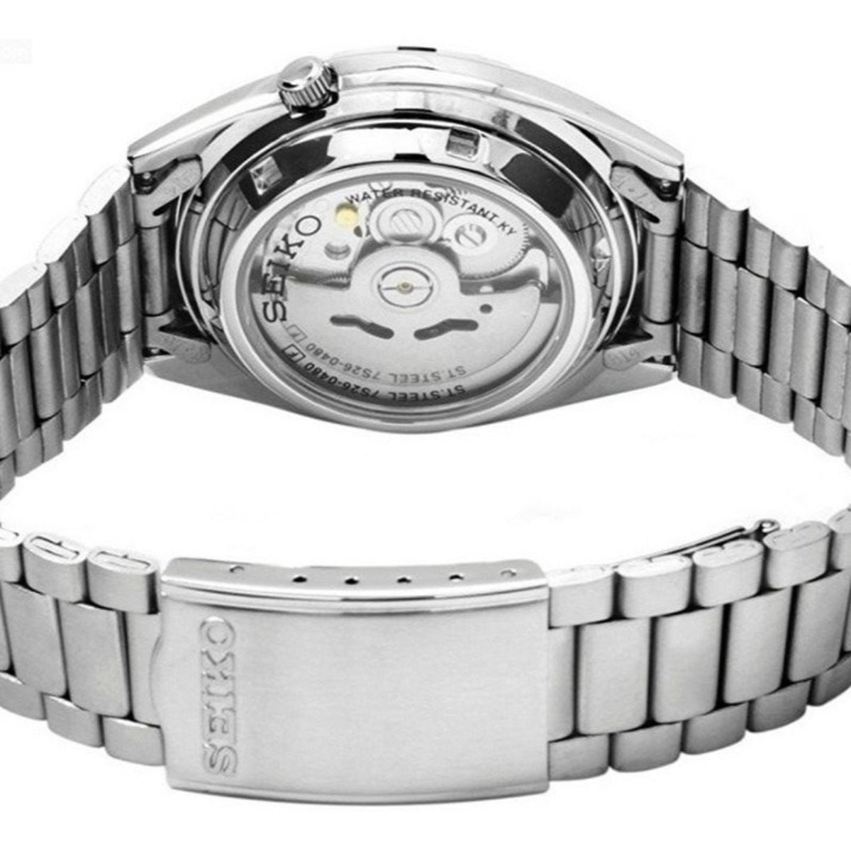 Seiko 5 Automatic Grey Dial Steel Strap Men's Watch SNXS75K1