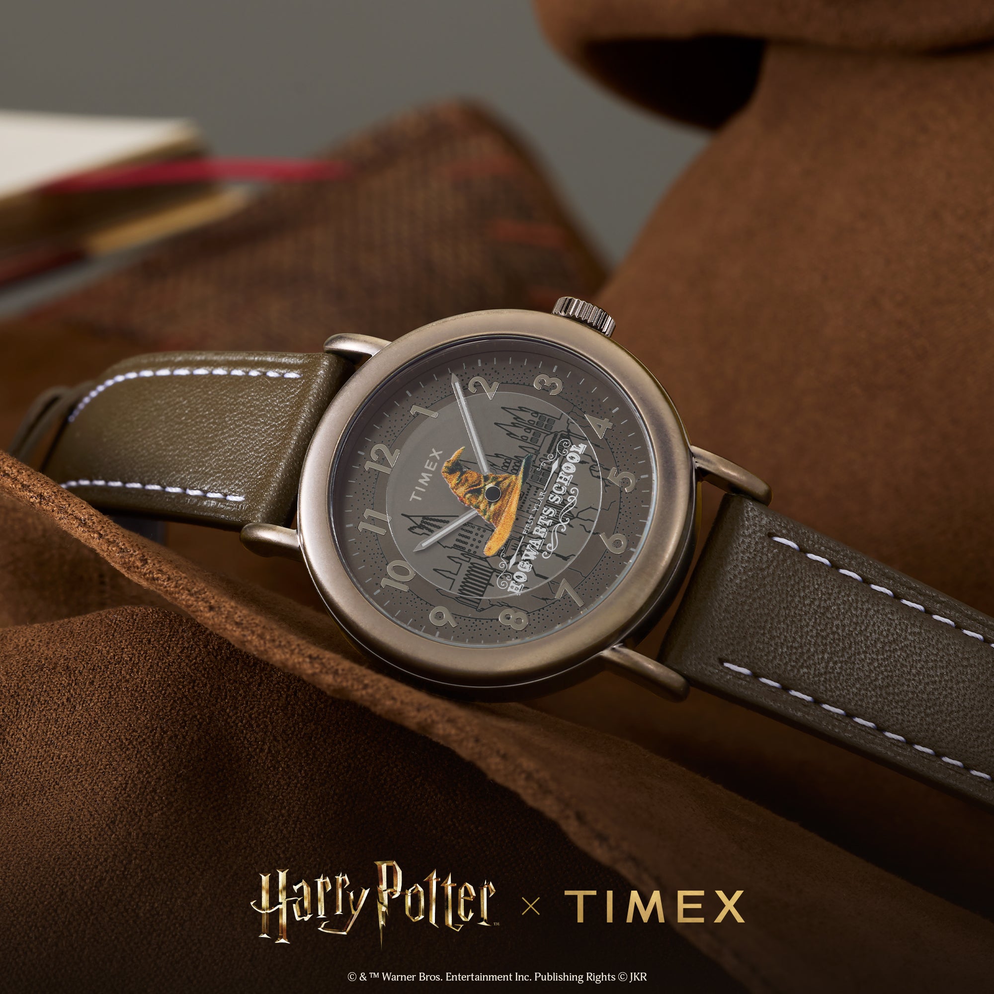 Timex Weekender 37mm Braunes Zifferblatt Leder Herren Quarz Uhr TW2Y77000
