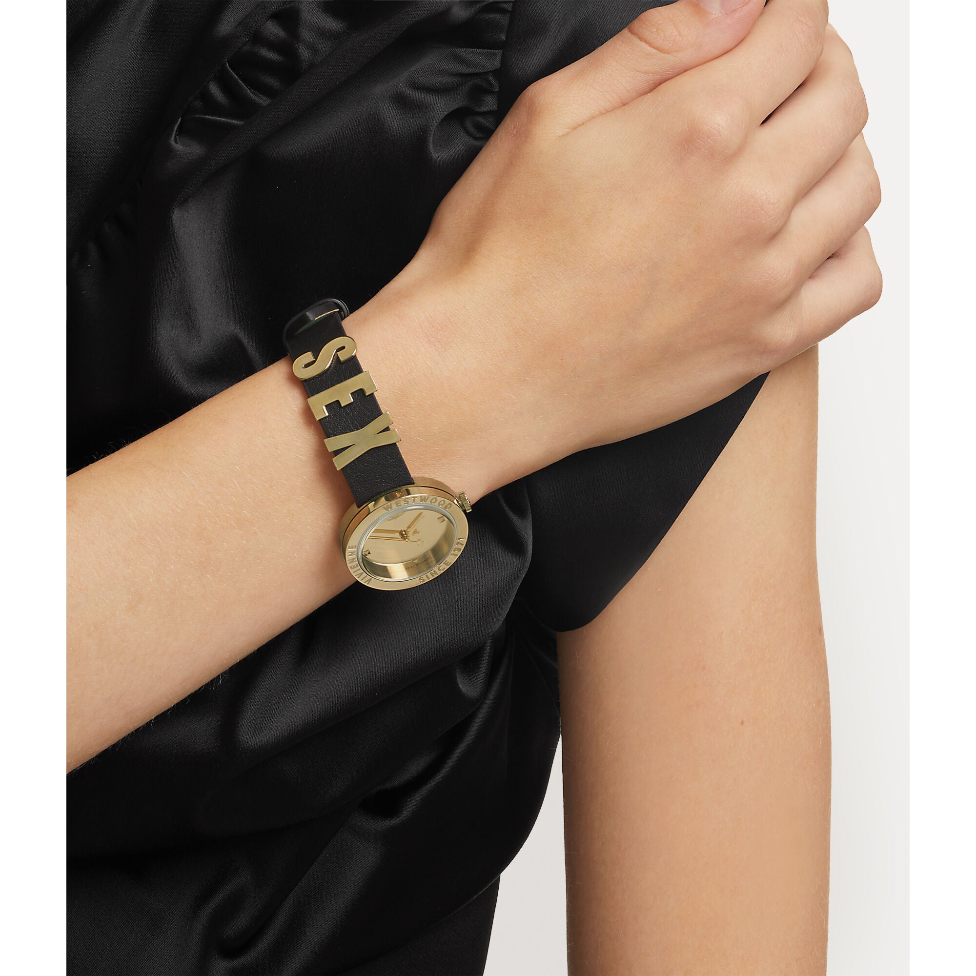 Vivienne Westwood Rebel Gold Dial Women's Watch VV303BKGD