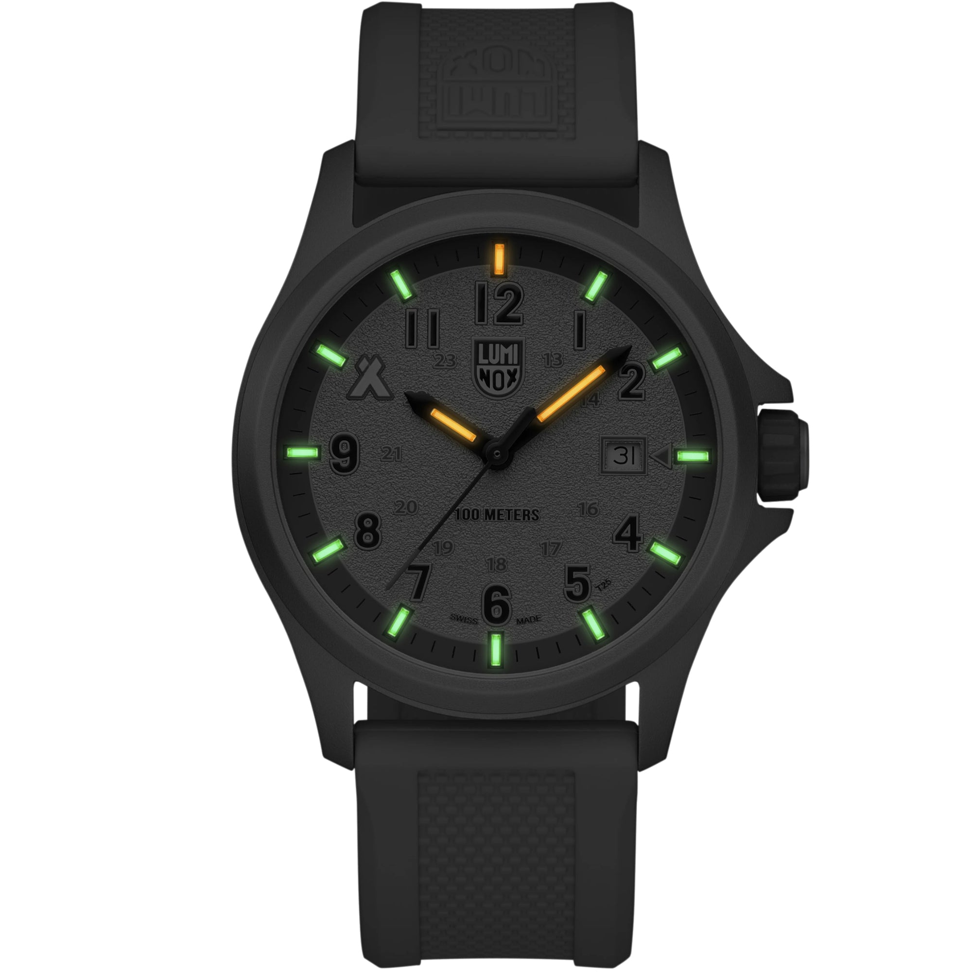 Luminox Bear Grylls Survival 43mm Brown Dial Rubber Mens Quartz Watch XB.3717