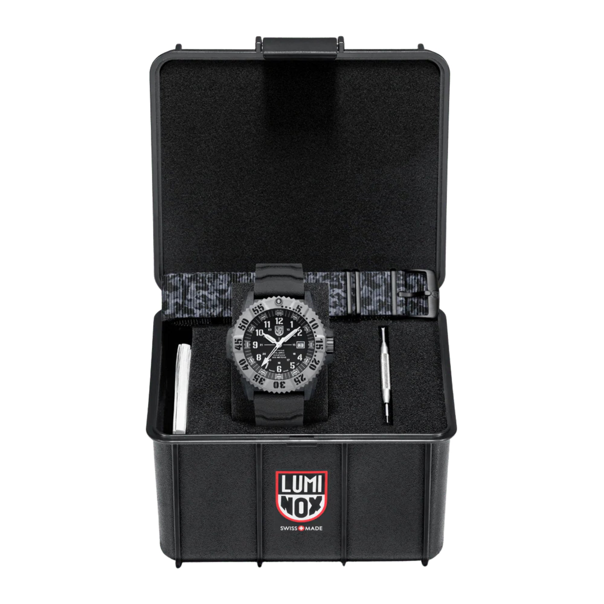 Luminox MIL-SPEC 46mm Black Dial Rubber Mens Quartz Watch Set XL.3351.1.SET