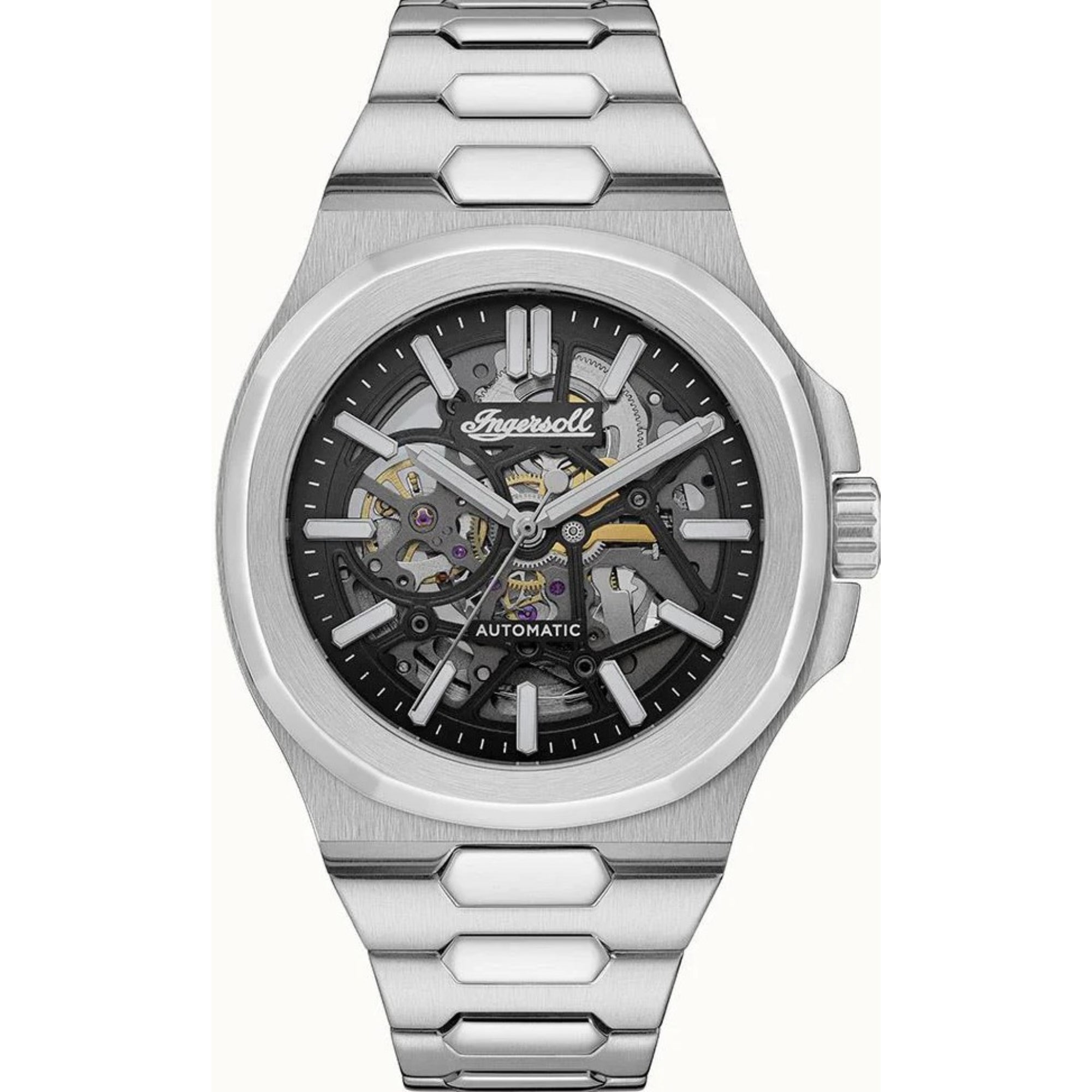 Ingersoll The Catalina Automatic Black Dial Stainless Steel Bracelet Men's Watch I12501