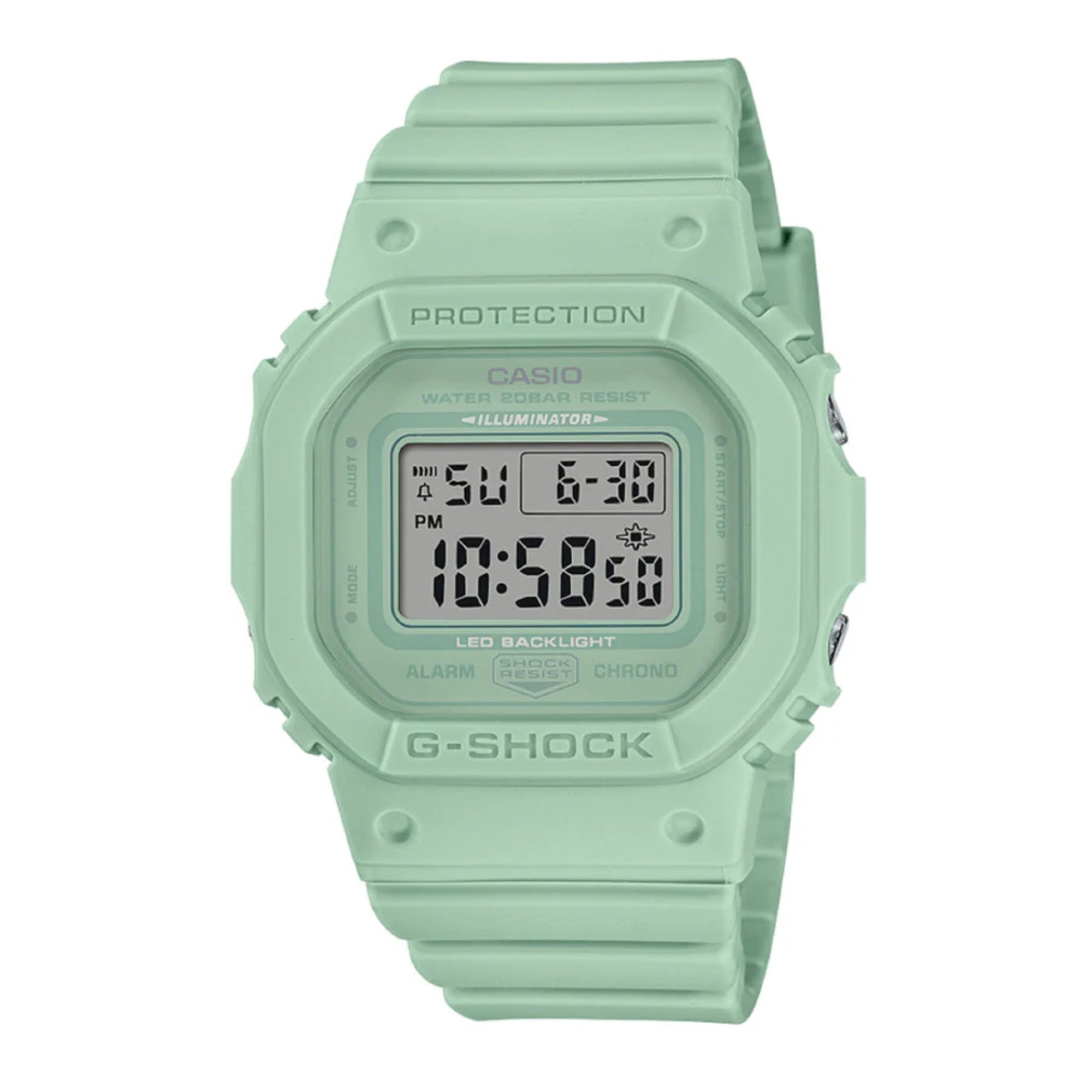 Casio G-Shock Quarz Grünes Zifferblatt Grünes Harzarmband GMD-S5600BA-3ER
