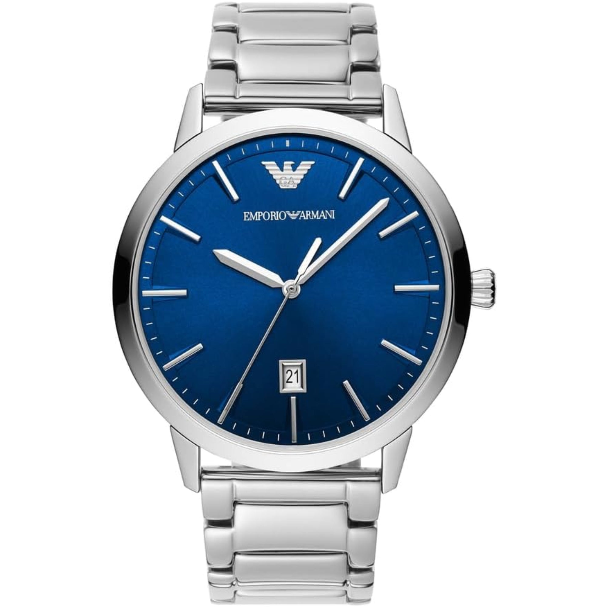 Emporio Armani Classic Quartz Blue Dial Steel Strap Men's Watch AR11311