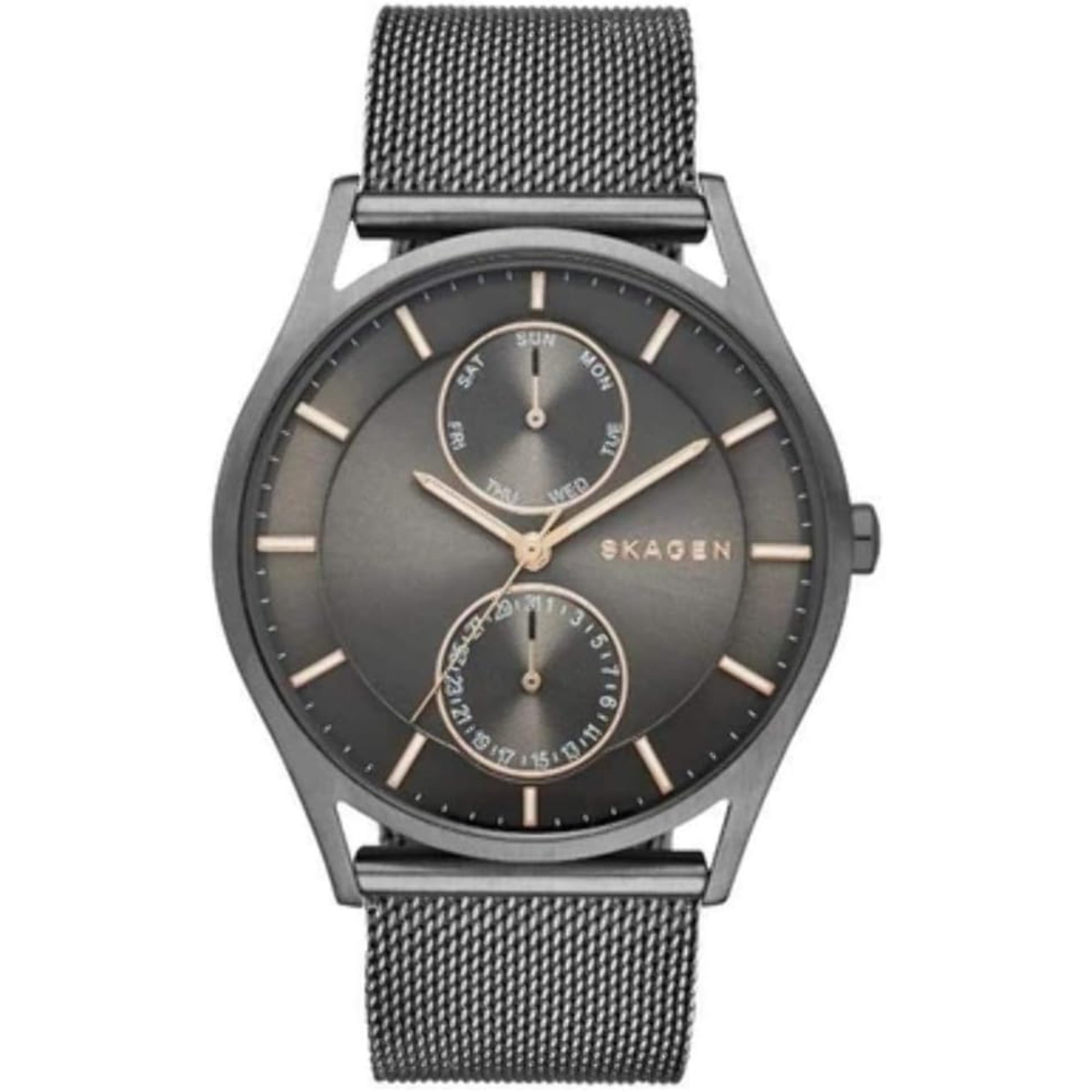 Skagen Holst Multifunktion Anthrazit Zifferblatt Herrenarmbanduhr SKW6180