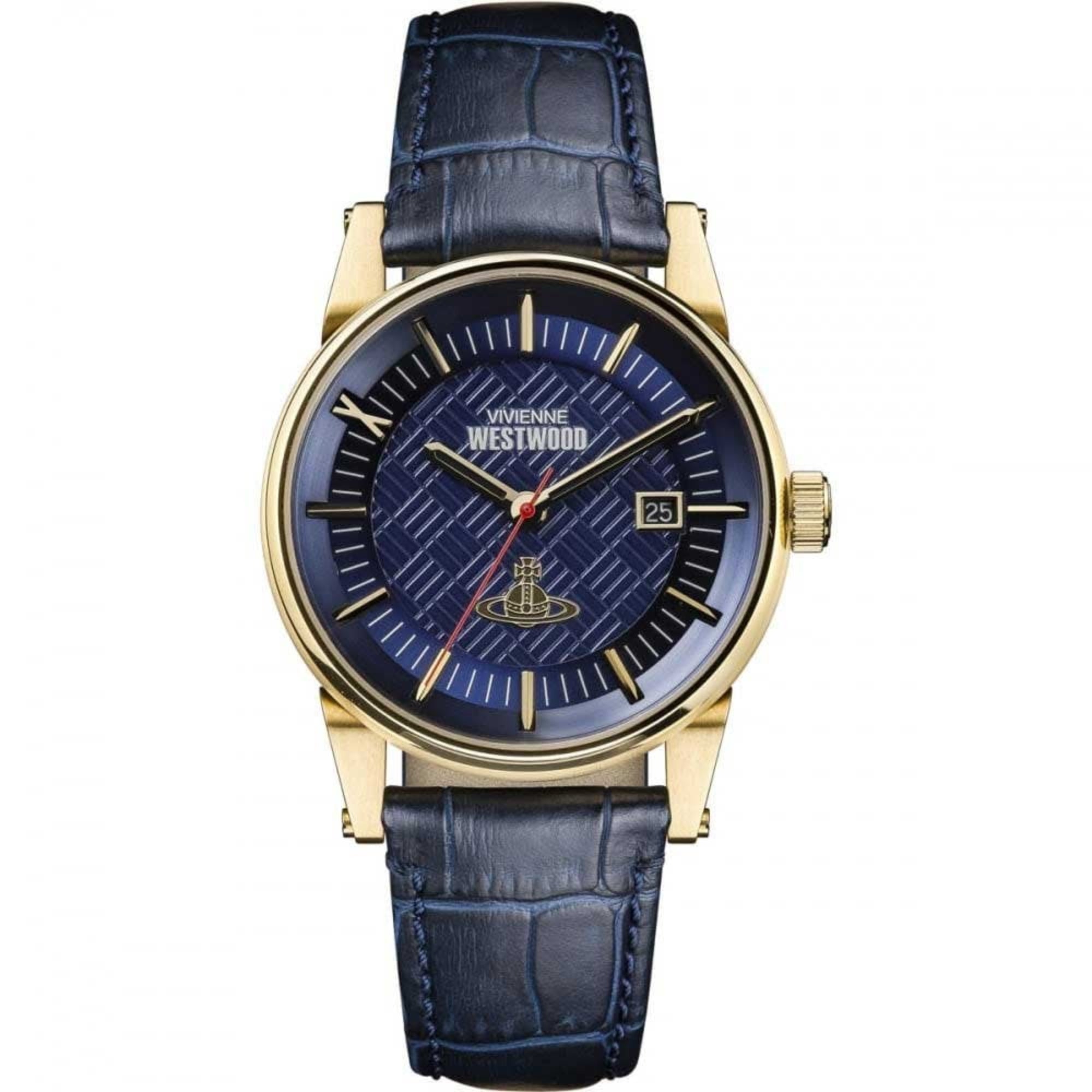 Vivienne Westwood The Finsbury II Blue Leather Strap Men's Watch VV065BLBL