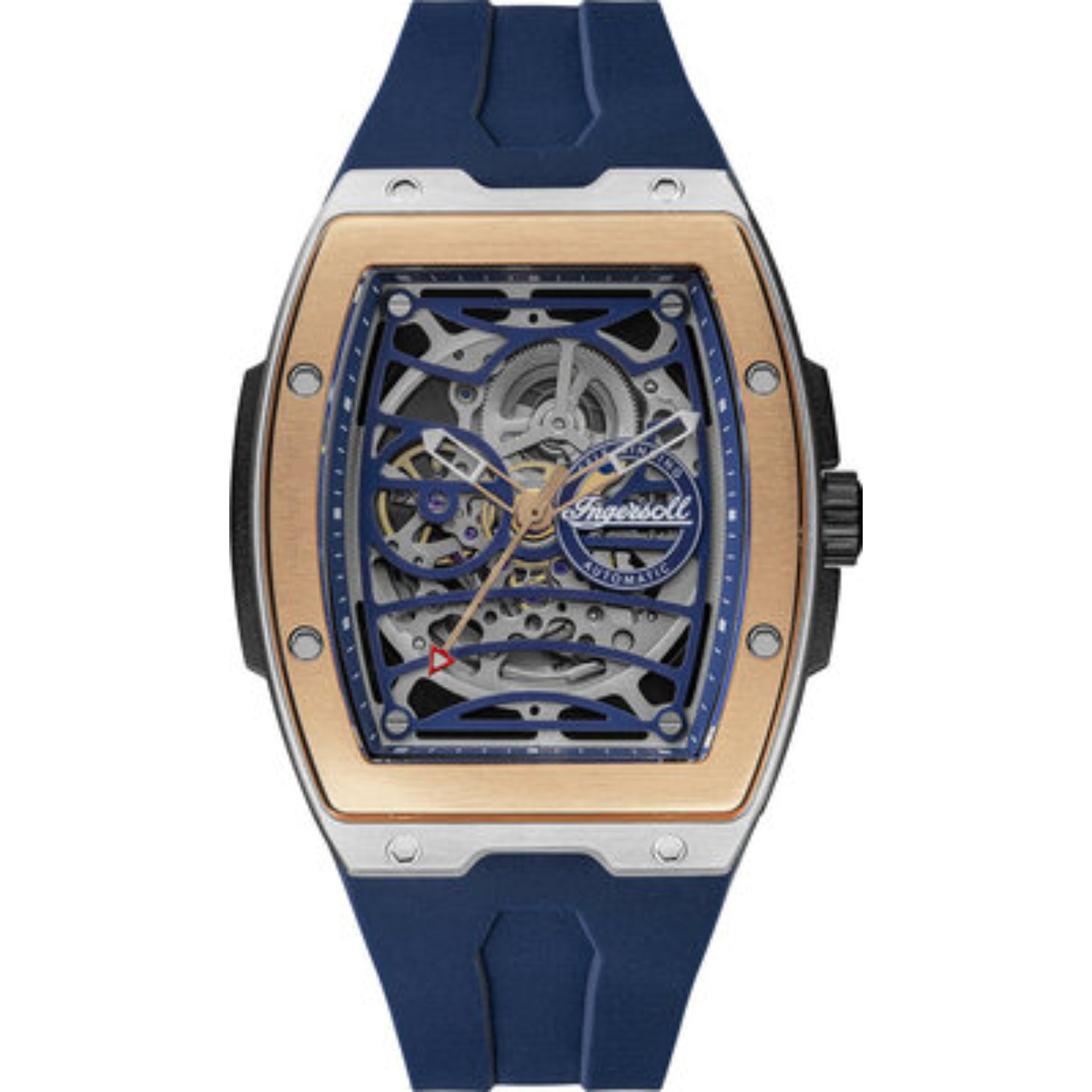 Ingersoll The Challenger 1892 Automatic Blue Dial and Blue PU Strap Men's Watch I12304