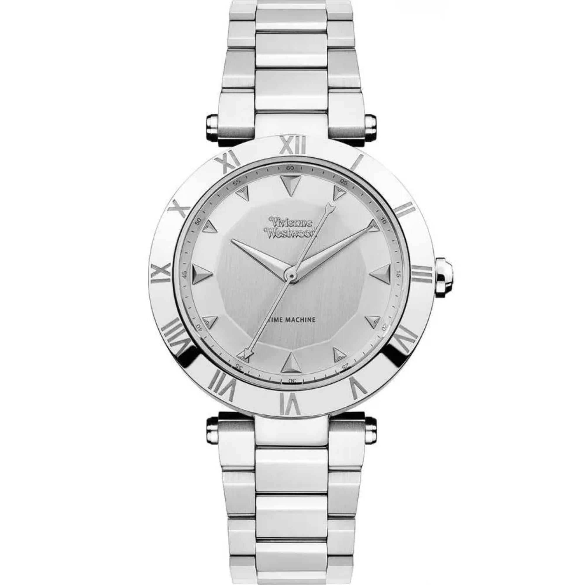 Vivienne Westwood Montagu Edelstahl Silbernes Zifferblatt Damenarmbanduhr VV206SLSL