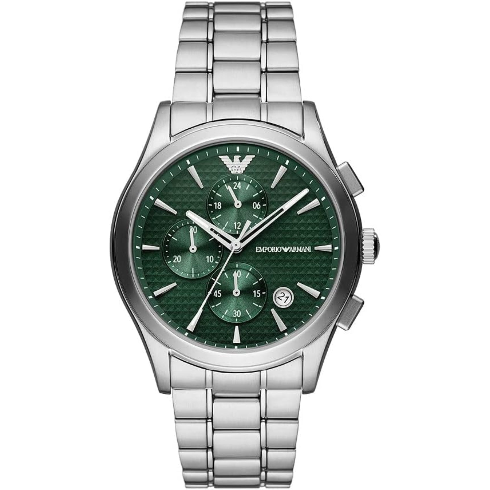 Emporio Armani Paolo 42mm Chronograph Green Dial Mens Quartz Watch AR11529