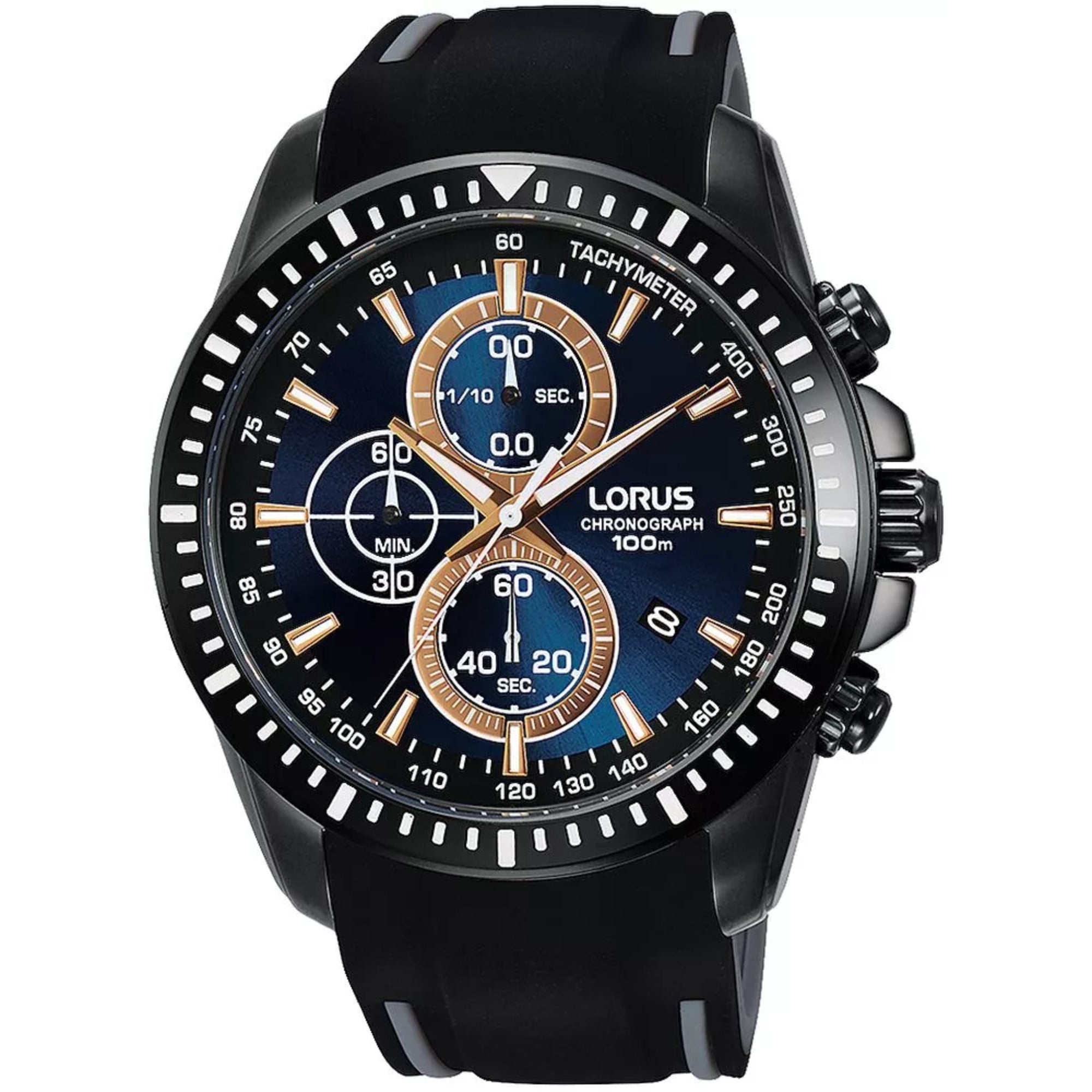 Lorus Sport Blue Dial Men's Watch Chronograph RM353DX9 - WatchNation