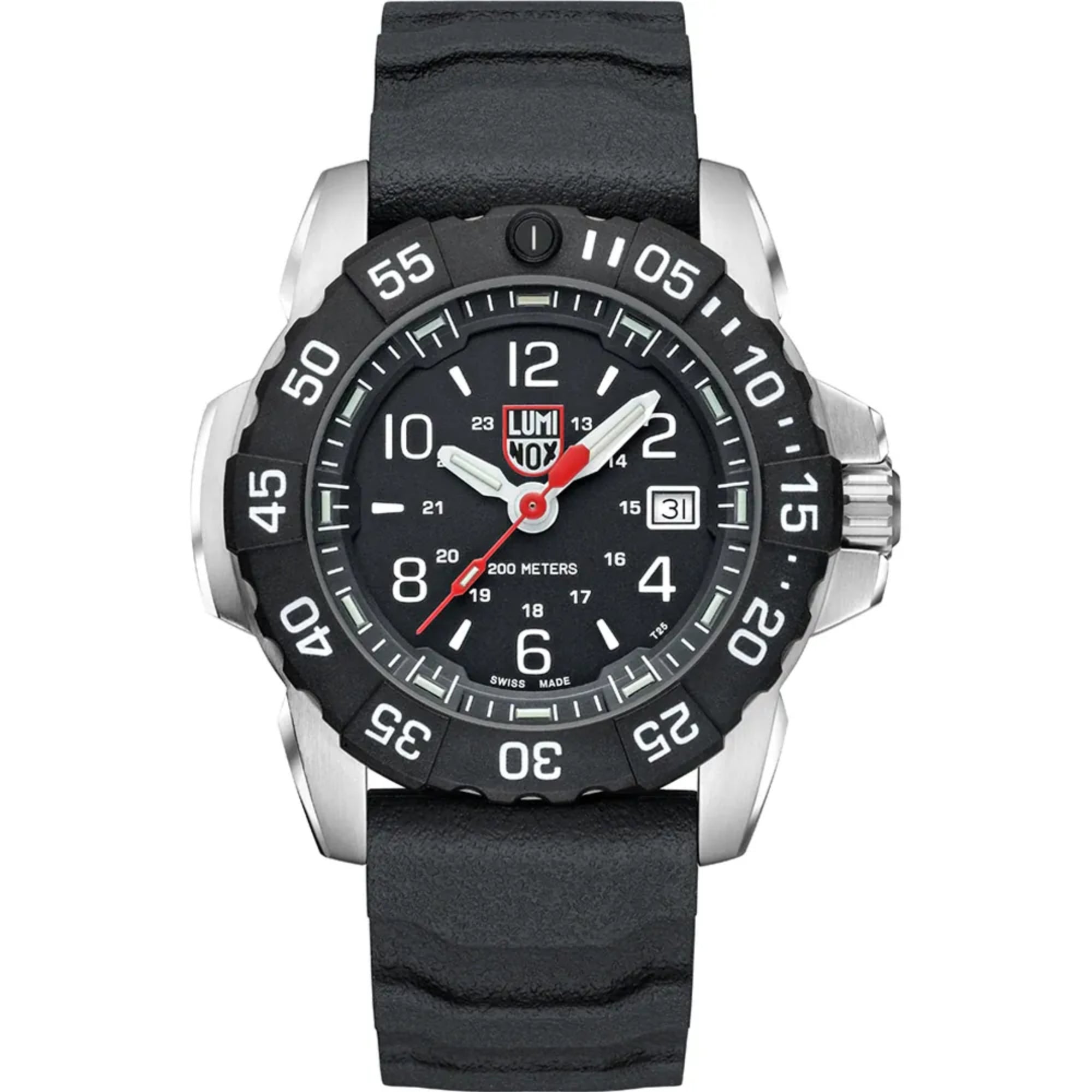 Luminox Navy Seal 45mm Black Dial Rubber Mens Quartz Watch XS.3251.CB