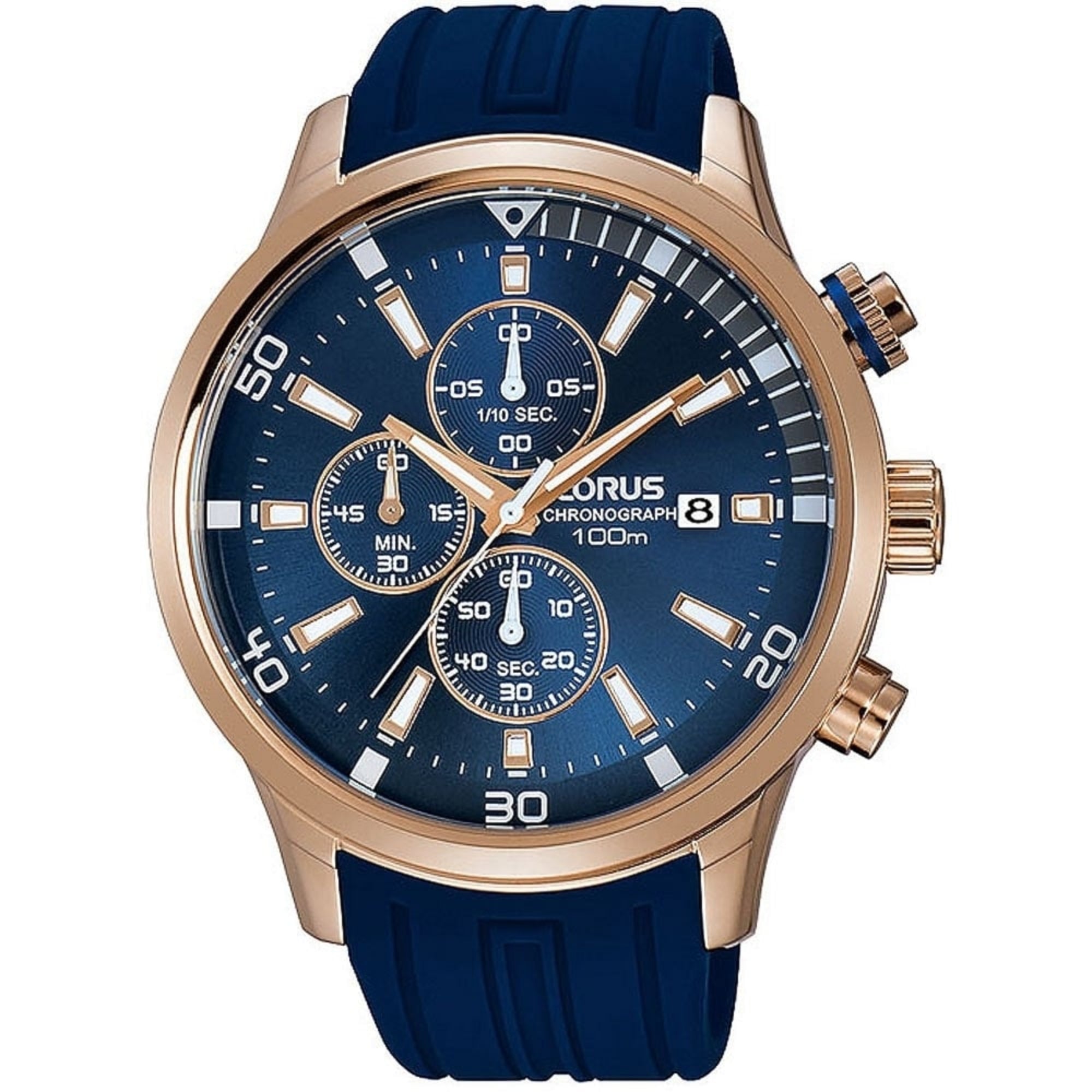 Lorus Sport Blue Dial Men's Watch Chronograph RM364CX9 - WatchNation